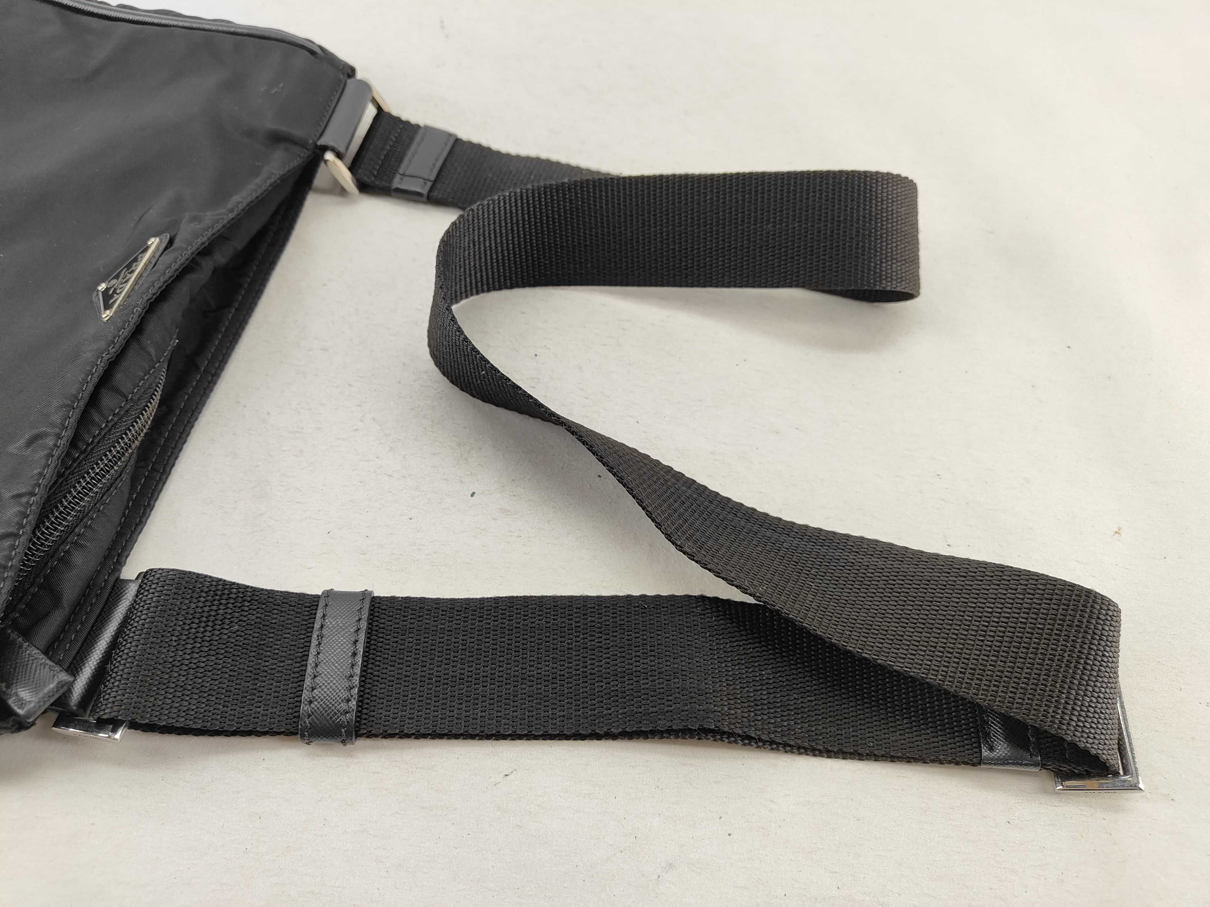 Nylon Shoulder Bag, Black Nylon Shoulder Bag — view 4
