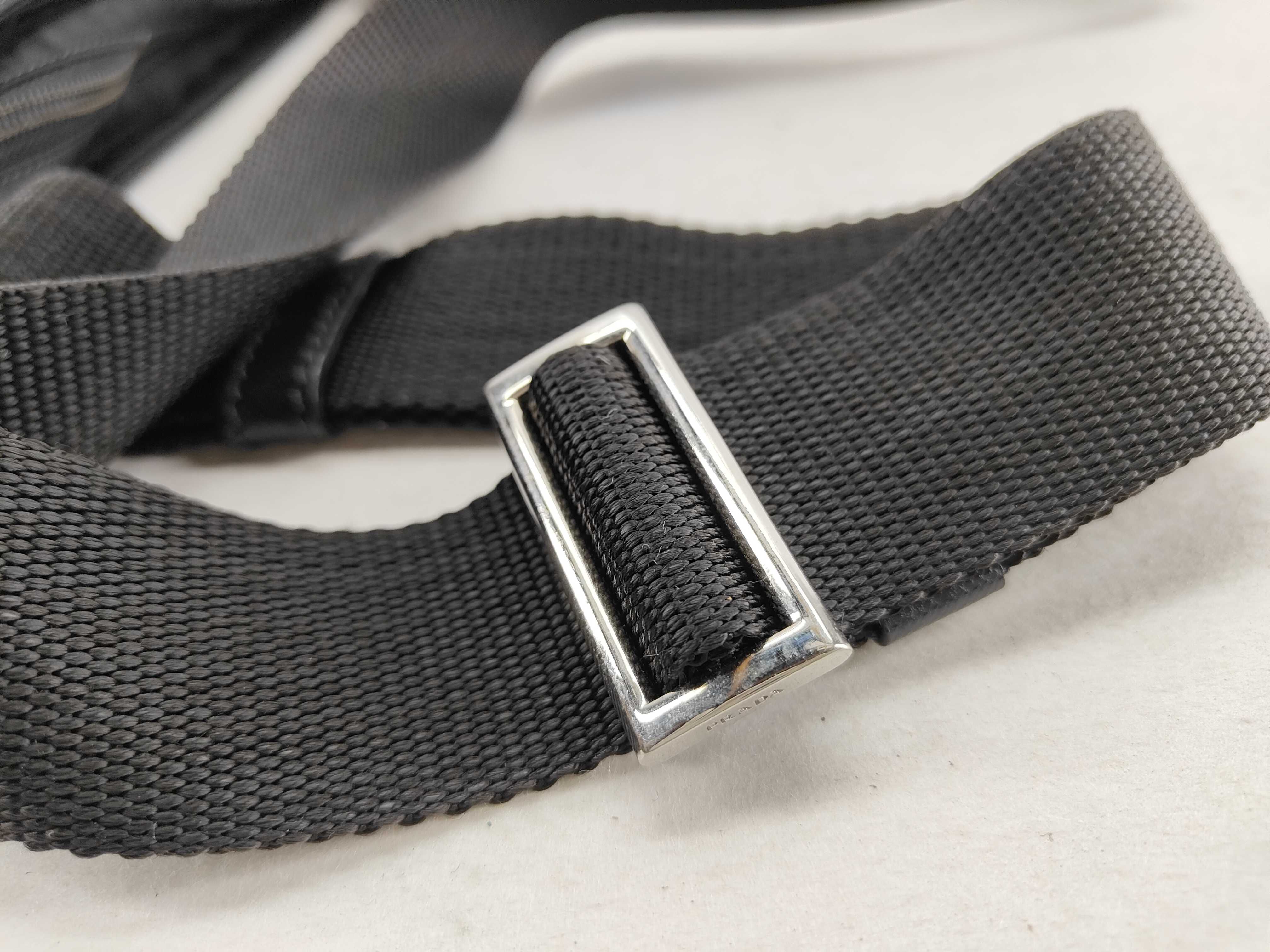 Nylon Shoulder Bag, Black Nylon Shoulder Bag — view 5
