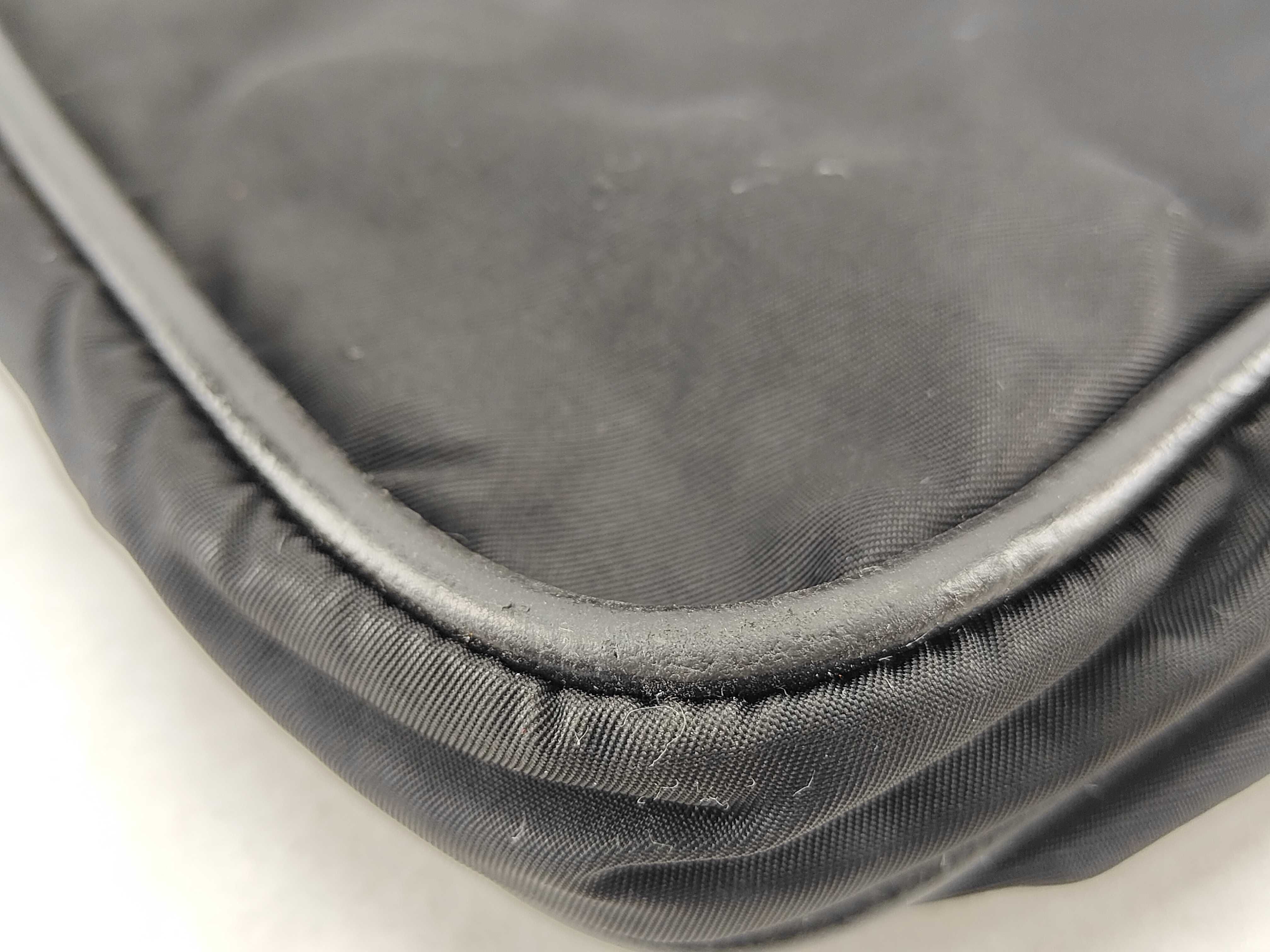 Nylon Shoulder Bag, Black Nylon Shoulder Bag — view 7
