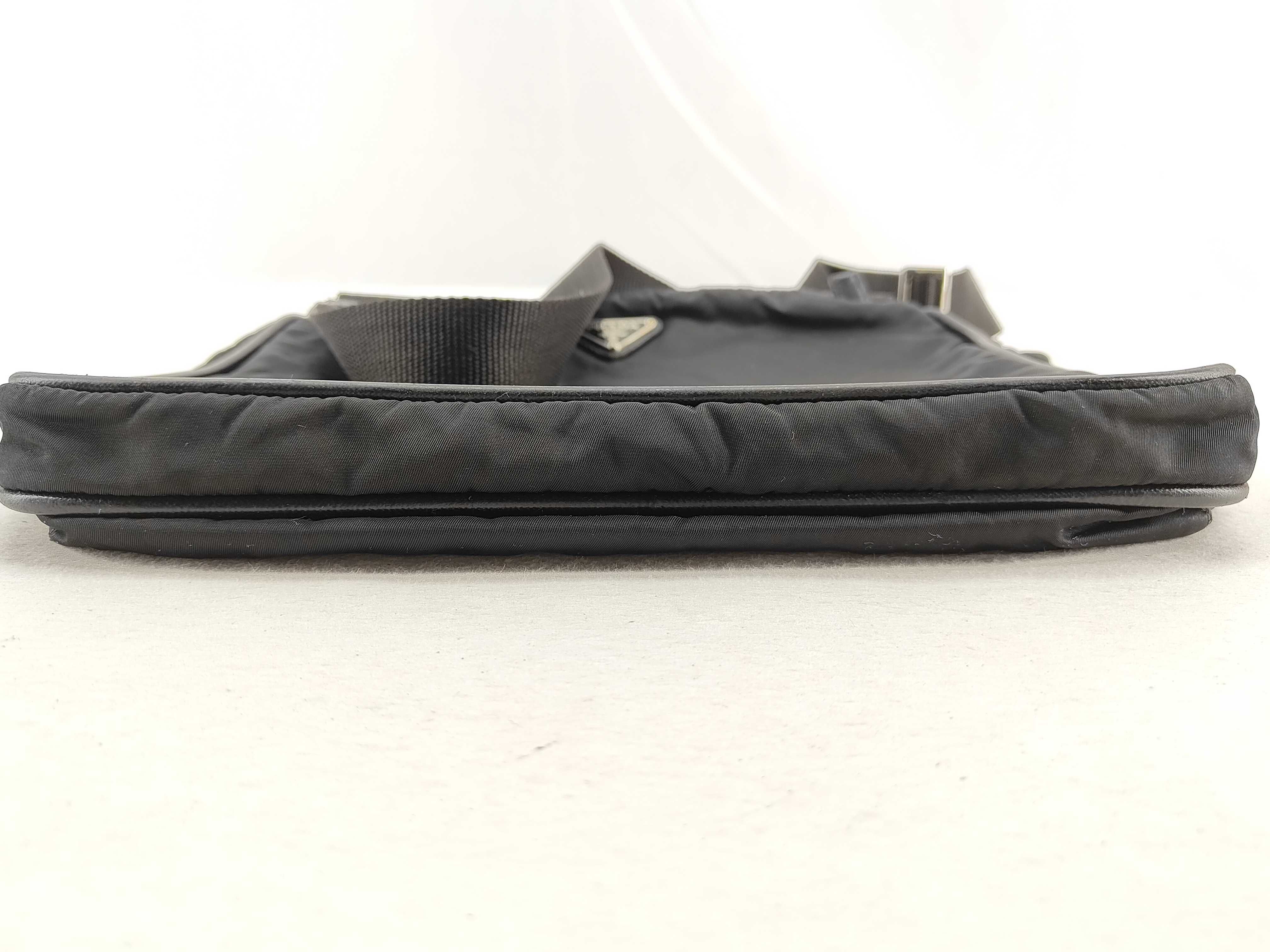 Nylon Shoulder Bag, Black Nylon Shoulder Bag — view 8