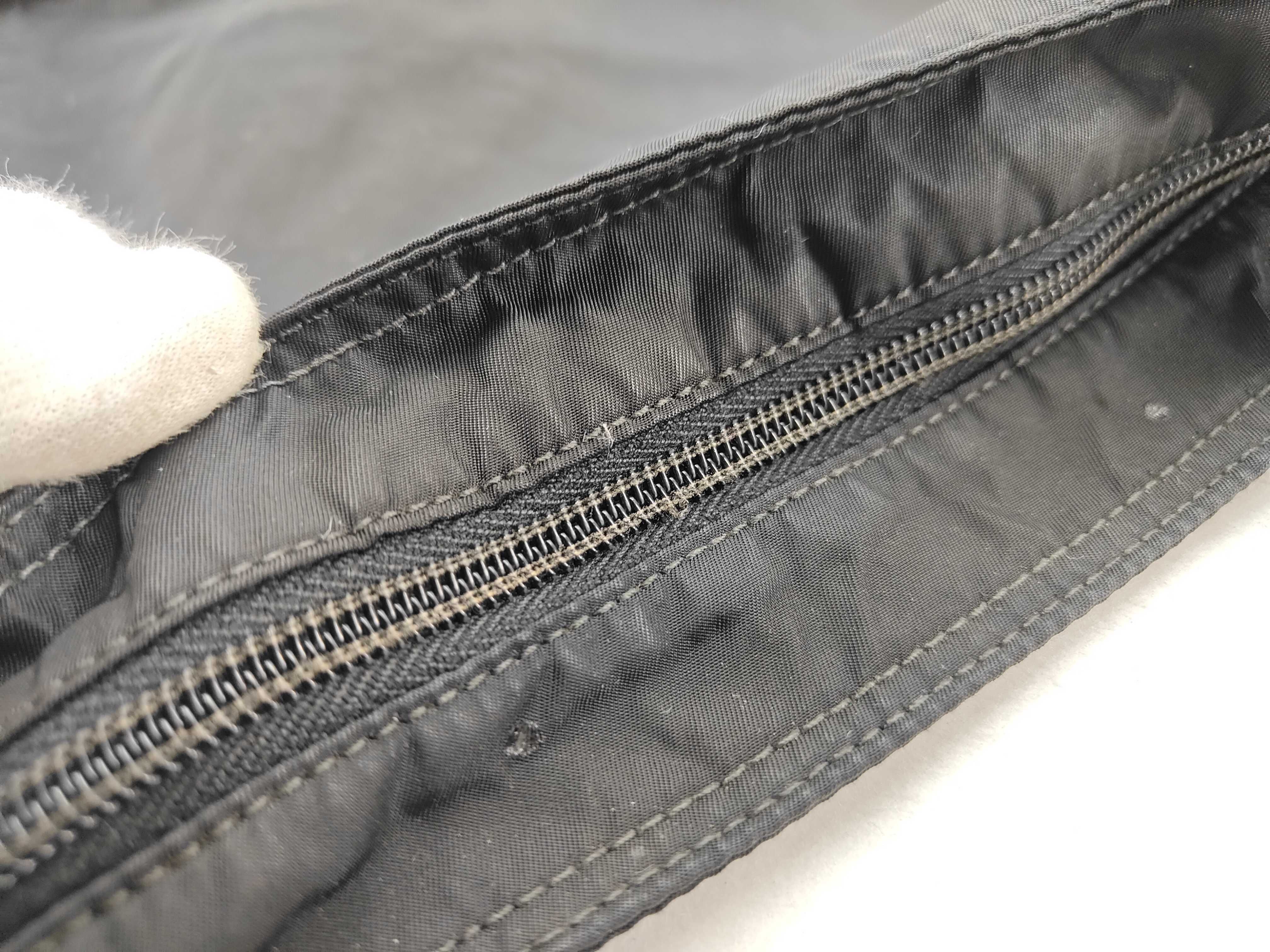 Nylon Shoulder Bag, Black Nylon Shoulder Bag — view 9