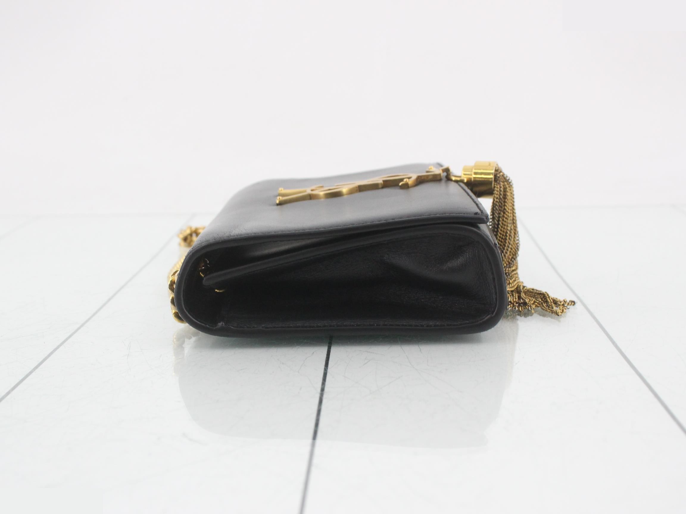 Kate Chain Shoulder Bag, Black — view 4