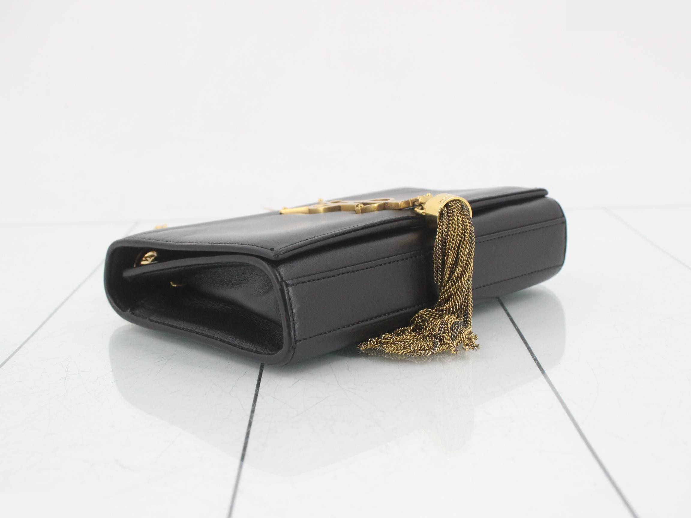 Kate Chain Shoulder Bag, Black — view 5