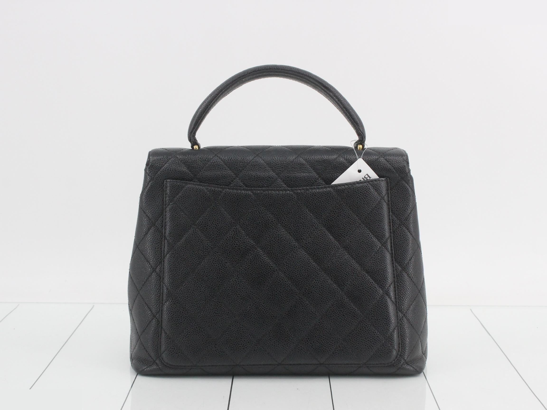 Caviar Skin Turnlock Handbag — view 2