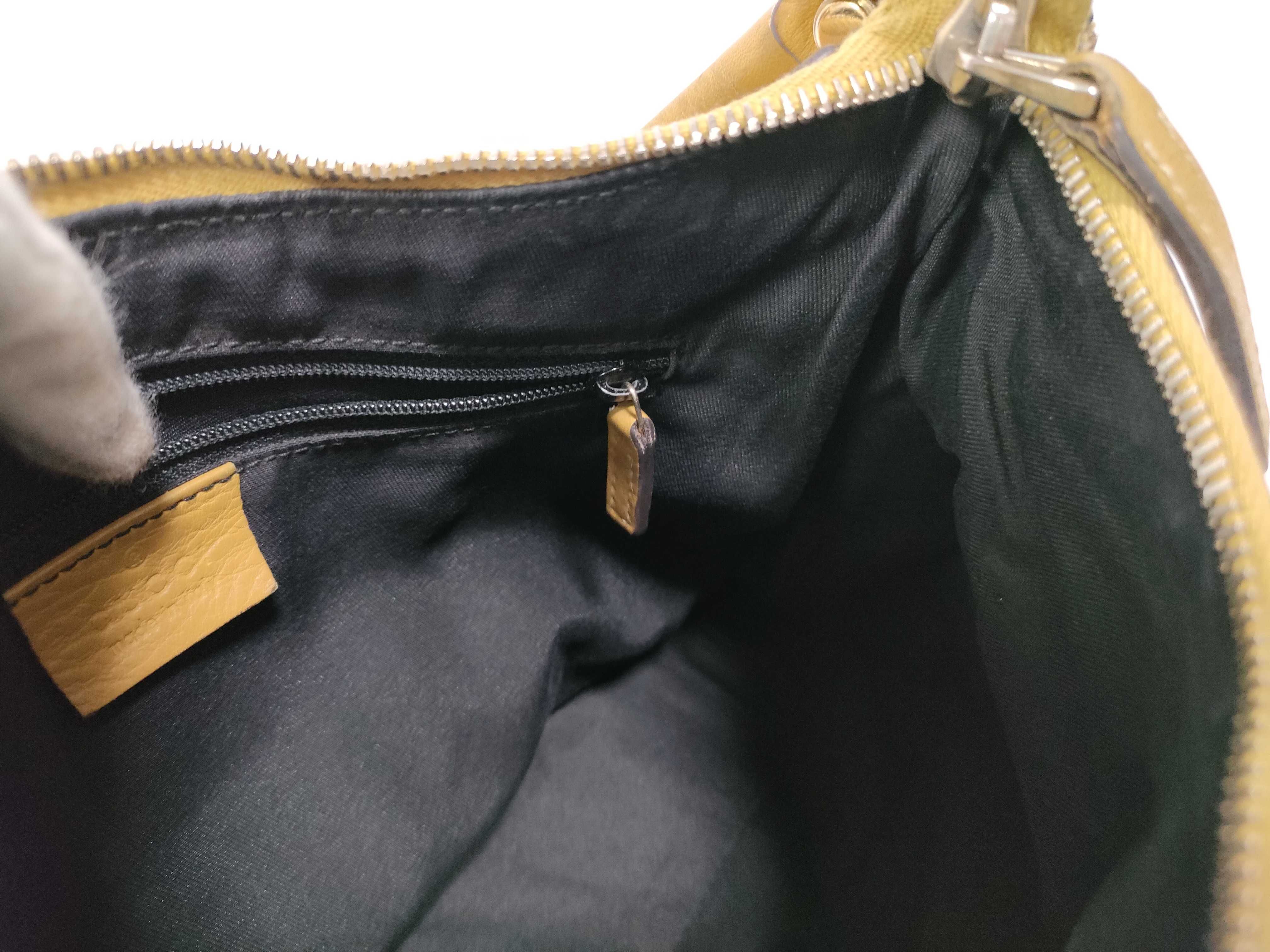 Yellow Leather D-Buckle Waist Bag Handbag — view 13
