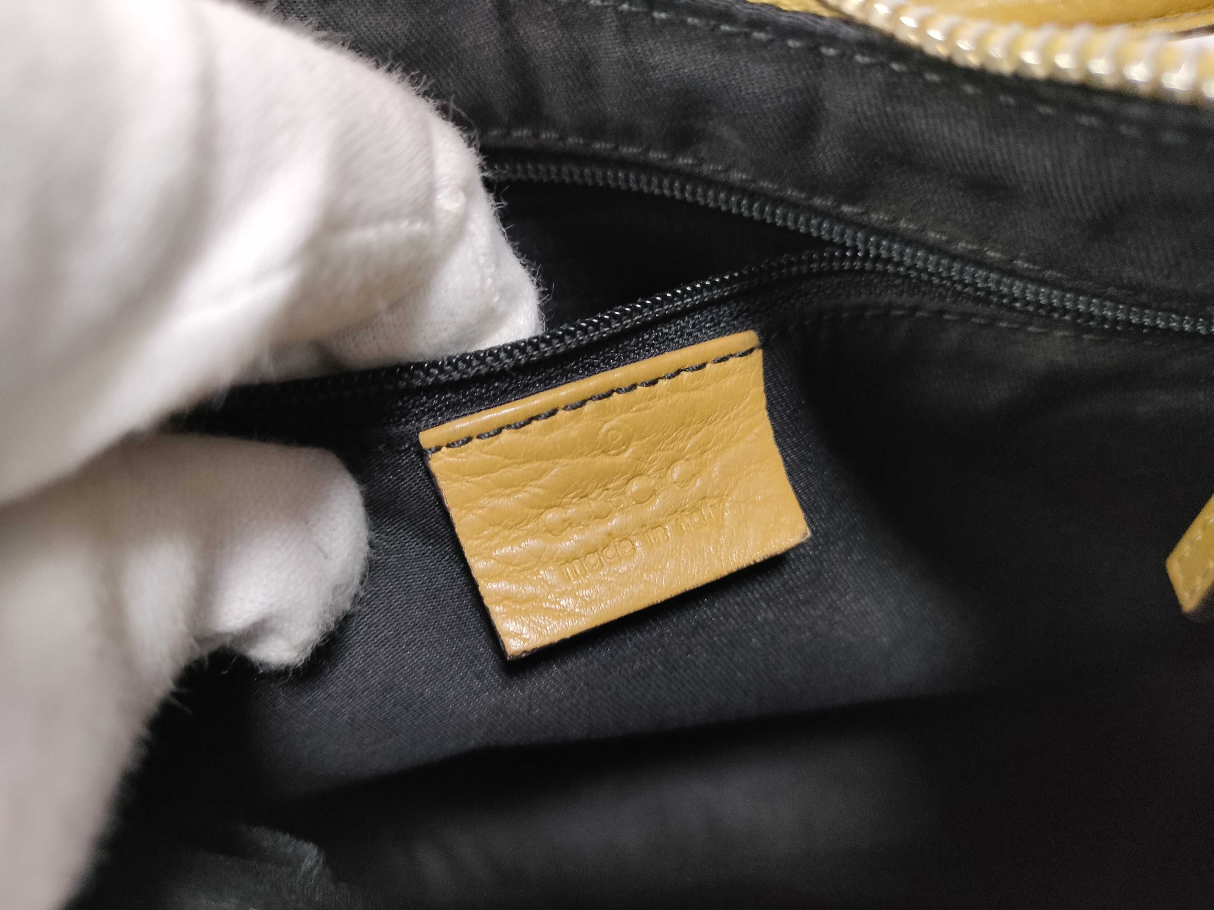 Yellow Leather D-Buckle Waist Bag Handbag — view 15