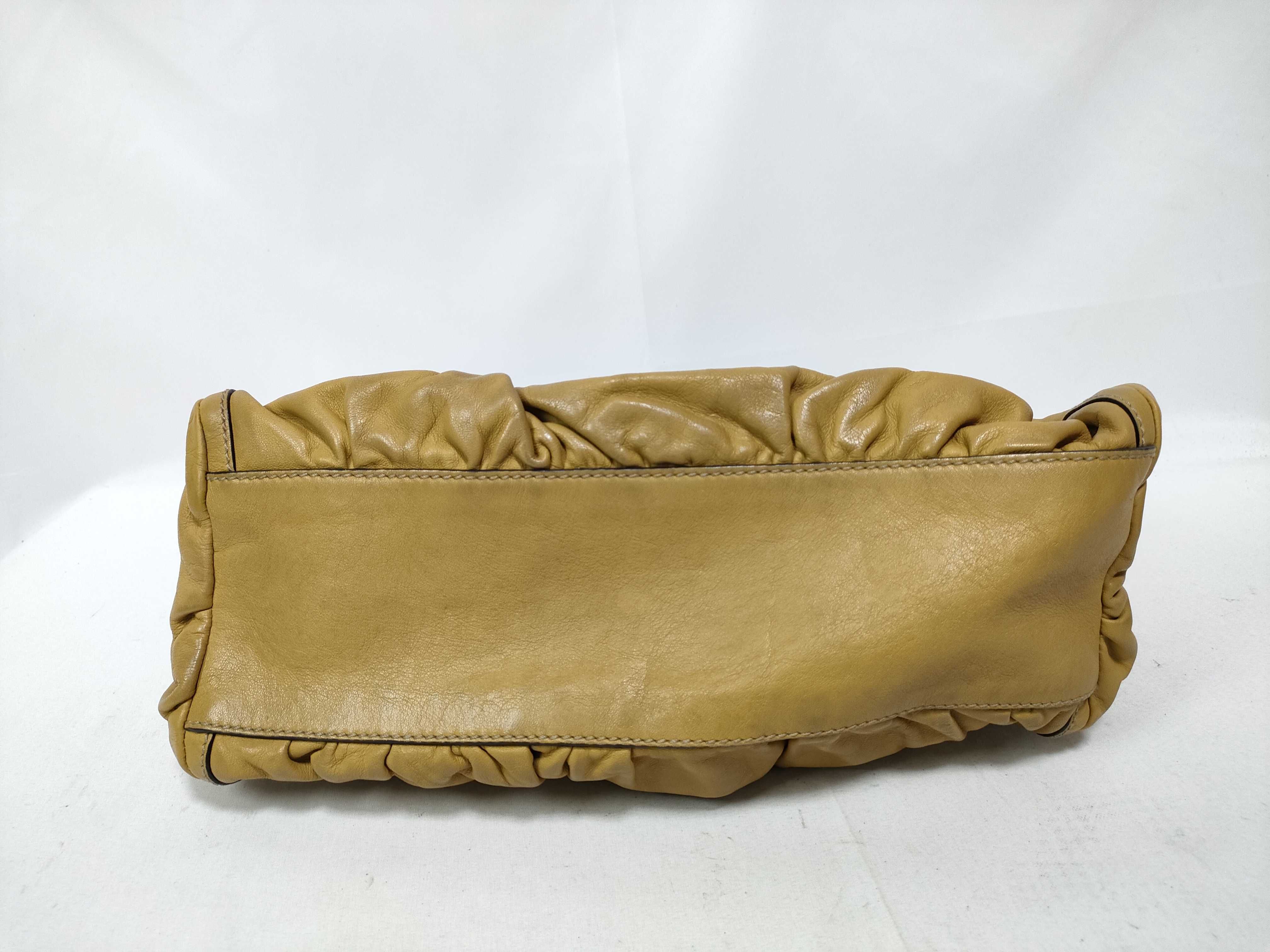 Yellow Leather D-Buckle Waist Bag Handbag — view 3
