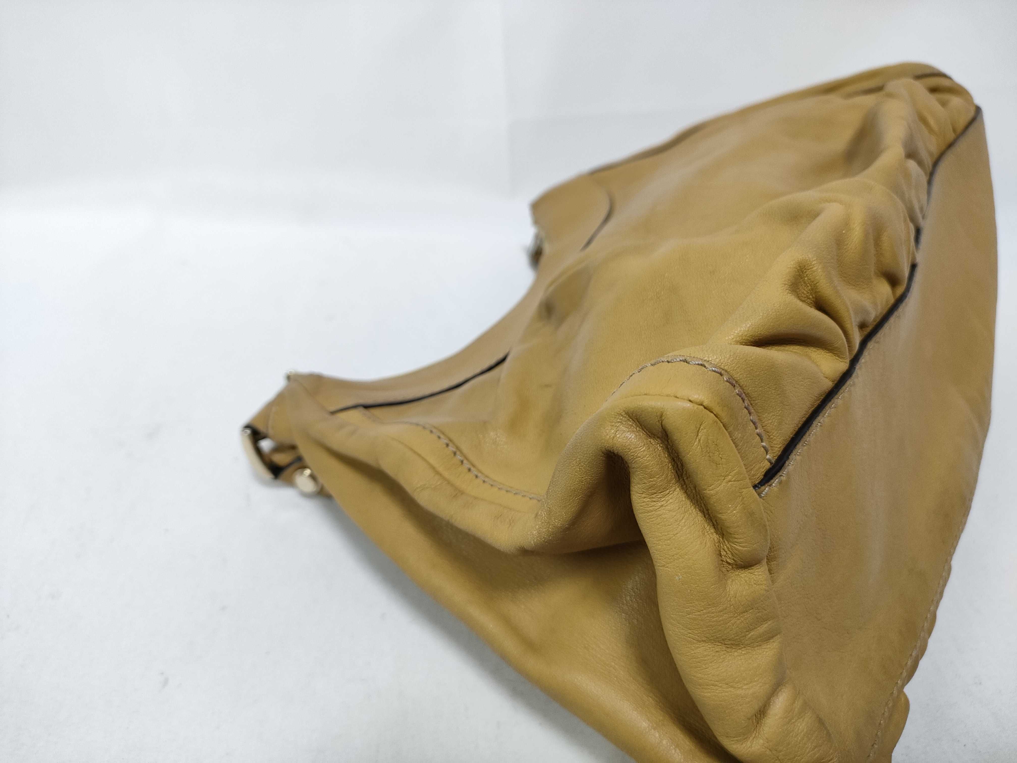 Yellow Leather D-Buckle Waist Bag Handbag — view 5