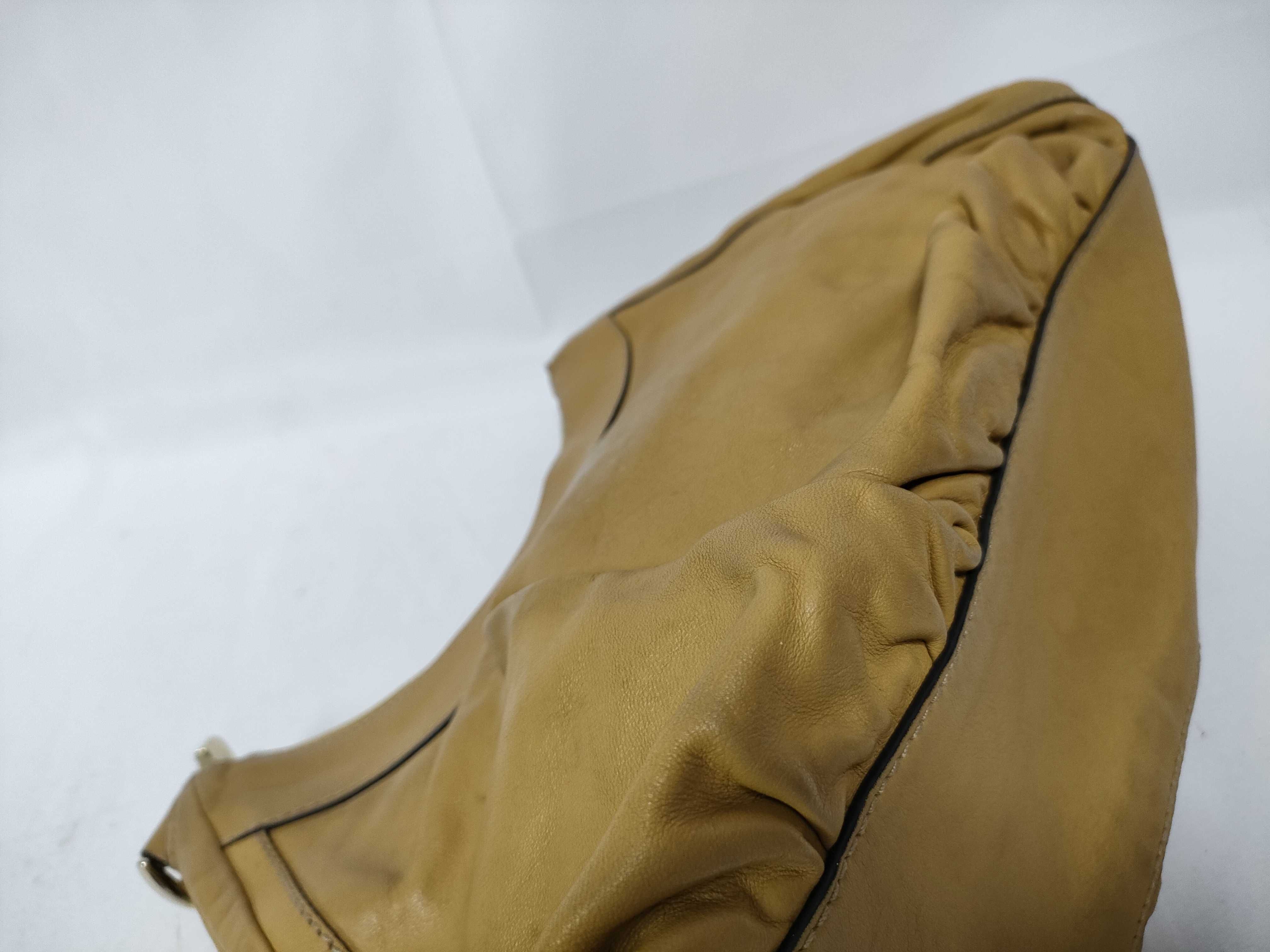 Yellow Leather D-Buckle Waist Bag Handbag — view 6