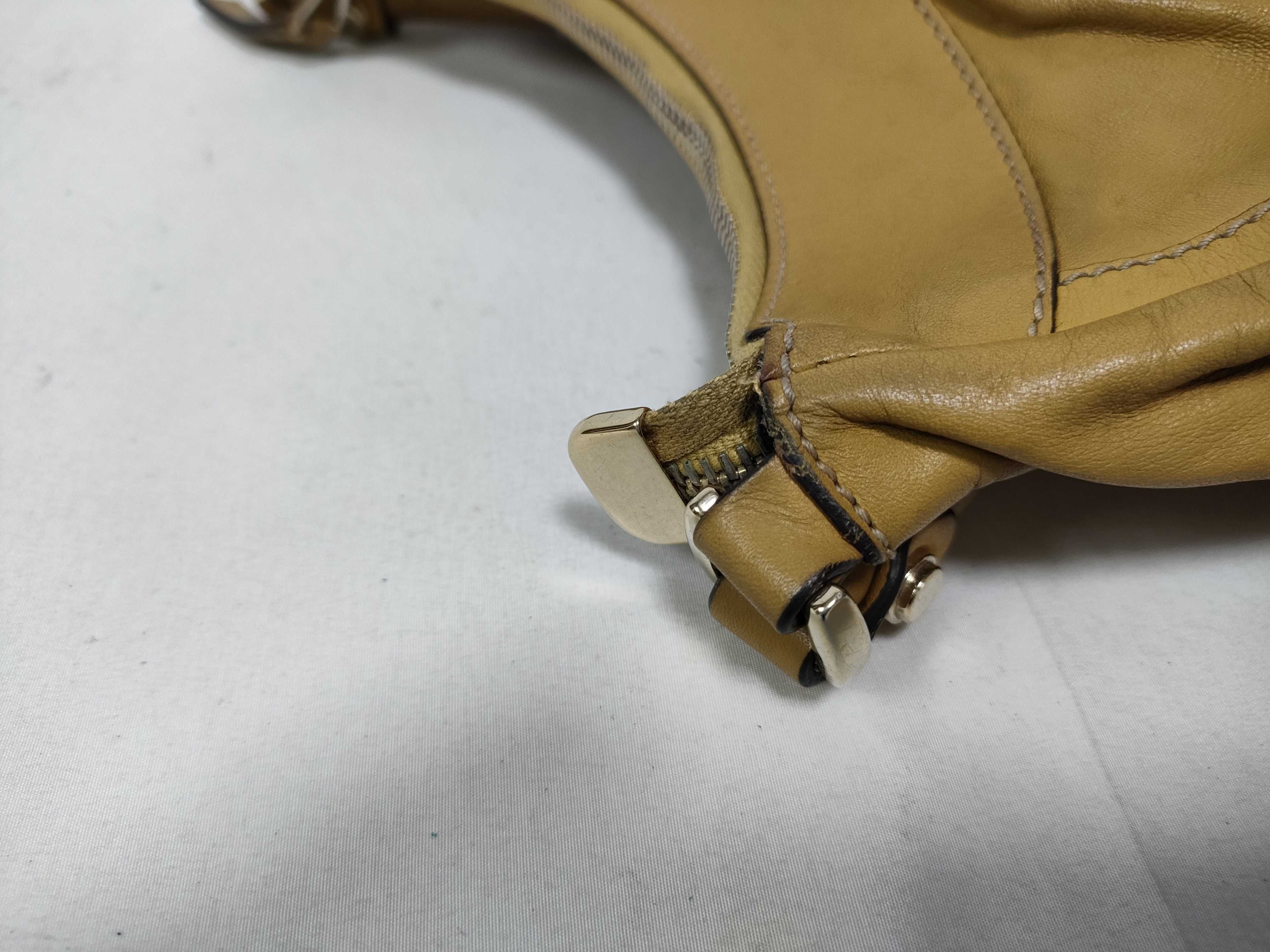 Yellow Leather D-Buckle Waist Bag Handbag — view 8