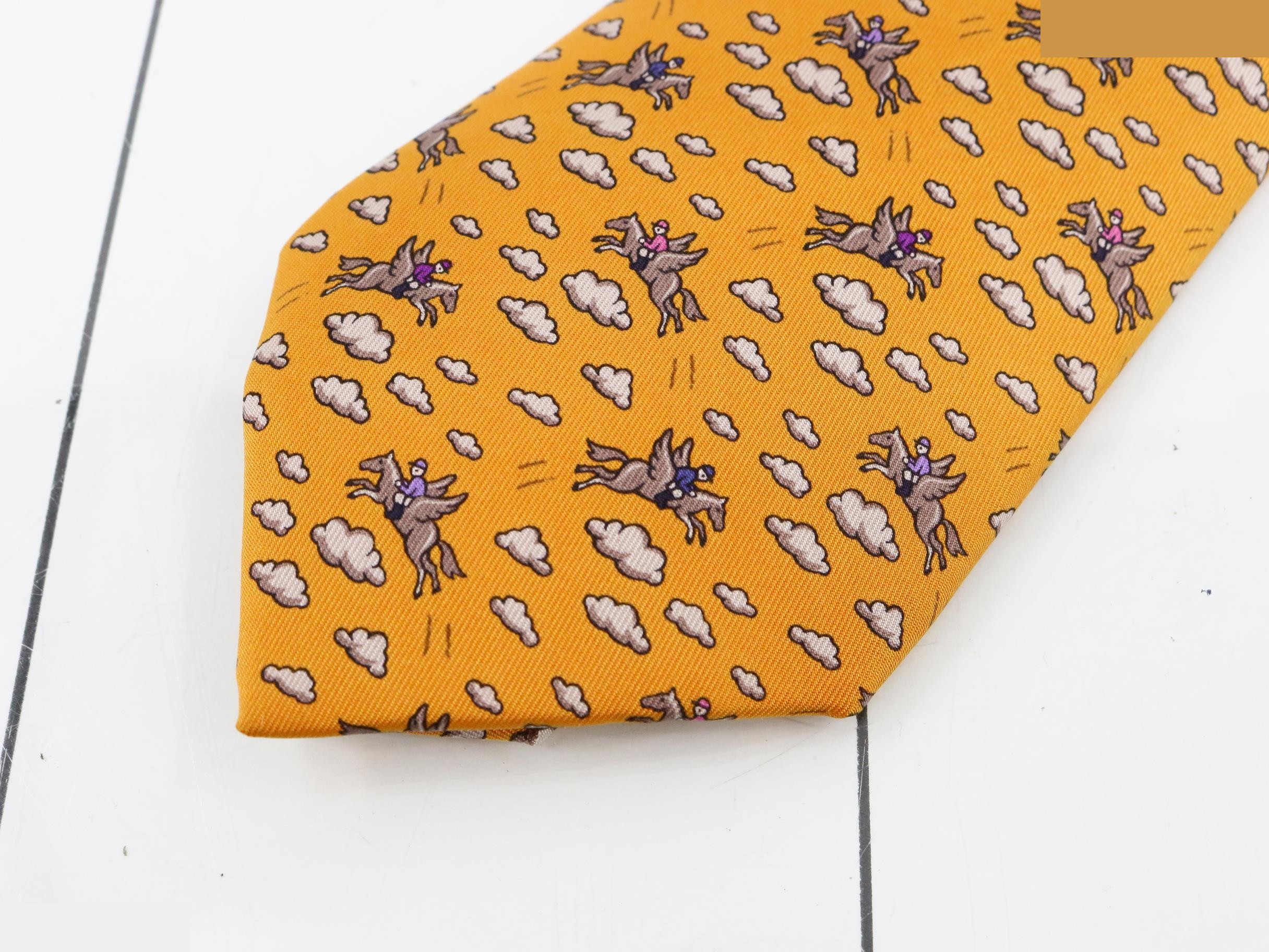 necktie, Pegasus, horse, jockey — view 3
