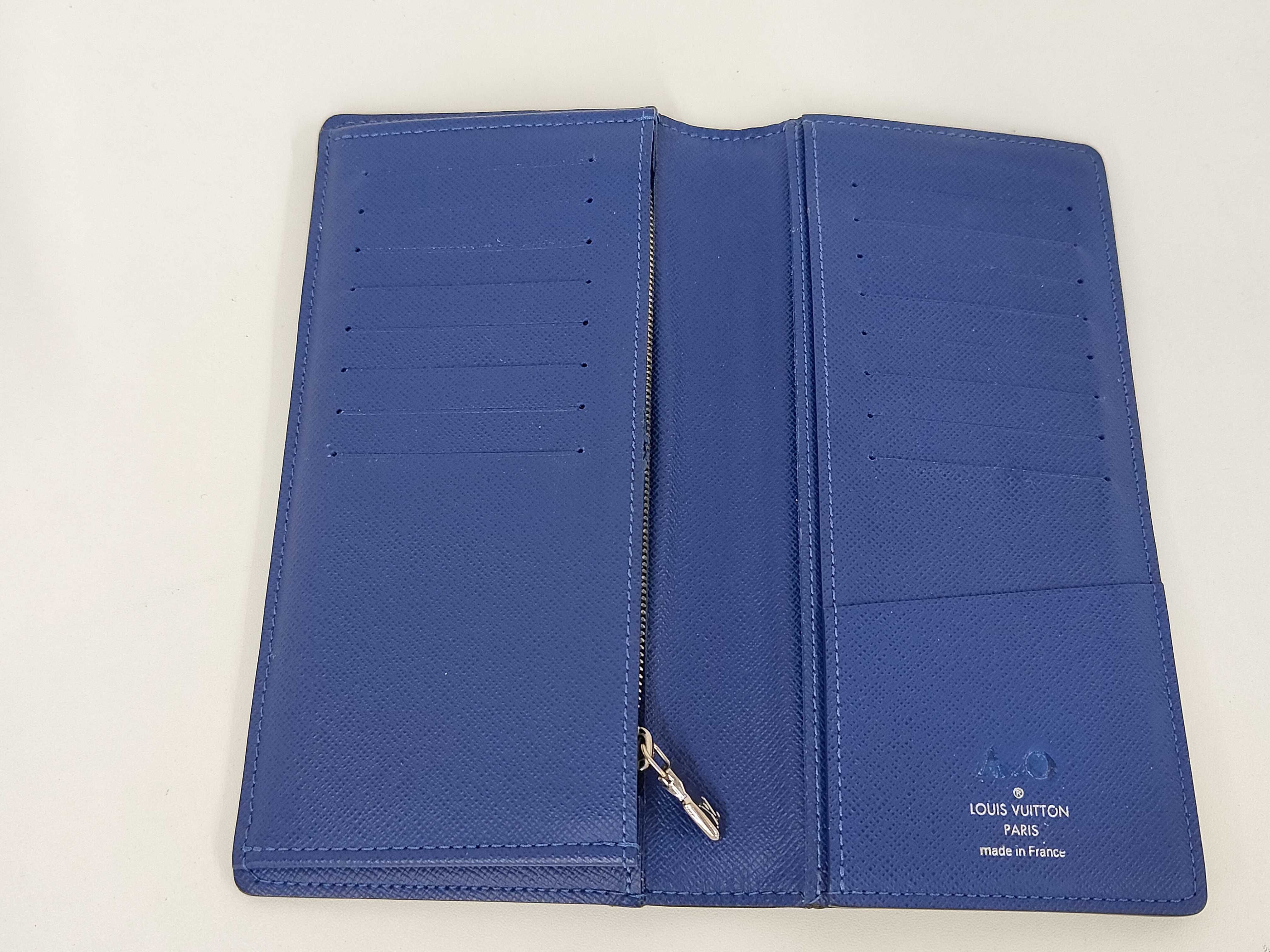Monogram Louis Vuitton Taigarama Portefeuille Brazza Wallet — view 4