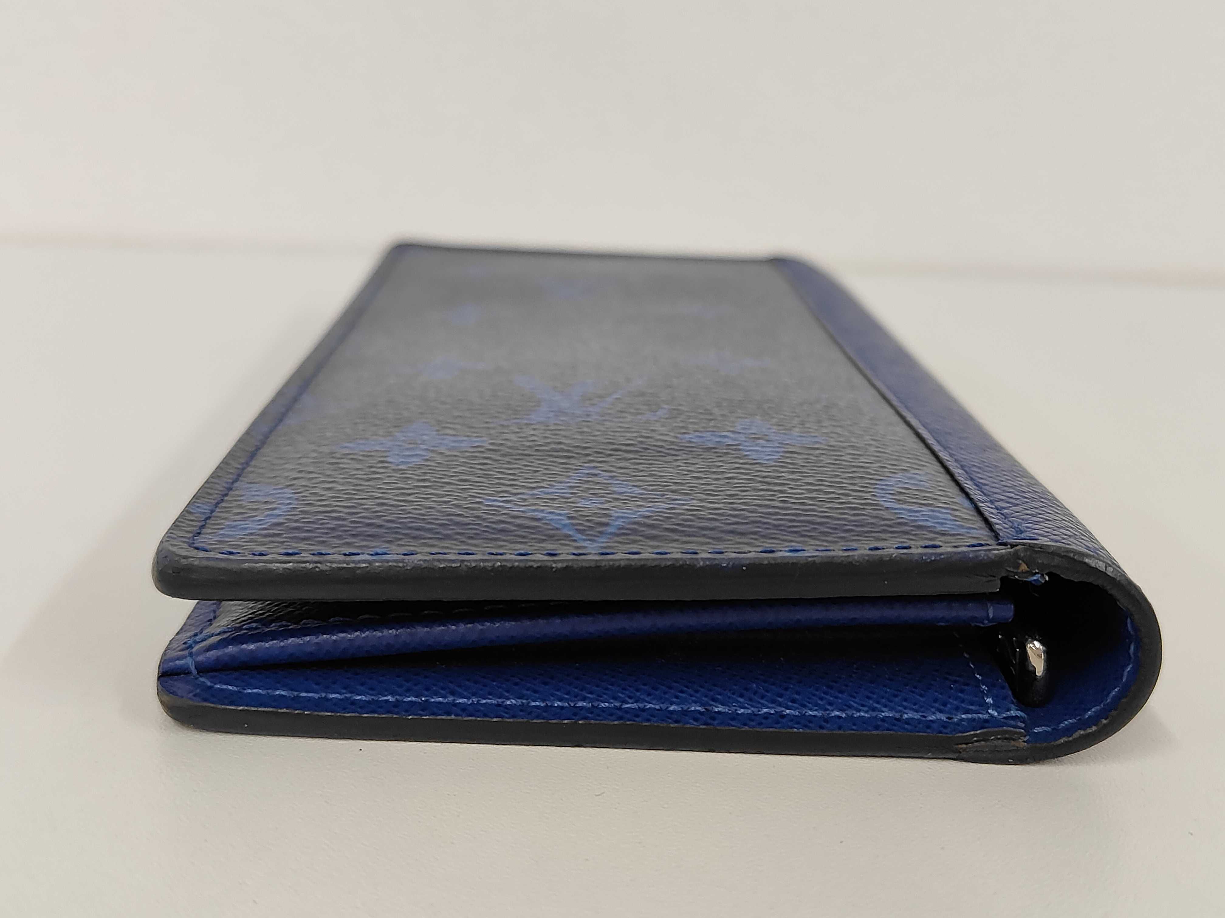 Monogram Louis Vuitton Taigarama Portefeuille Brazza Wallet — view 6