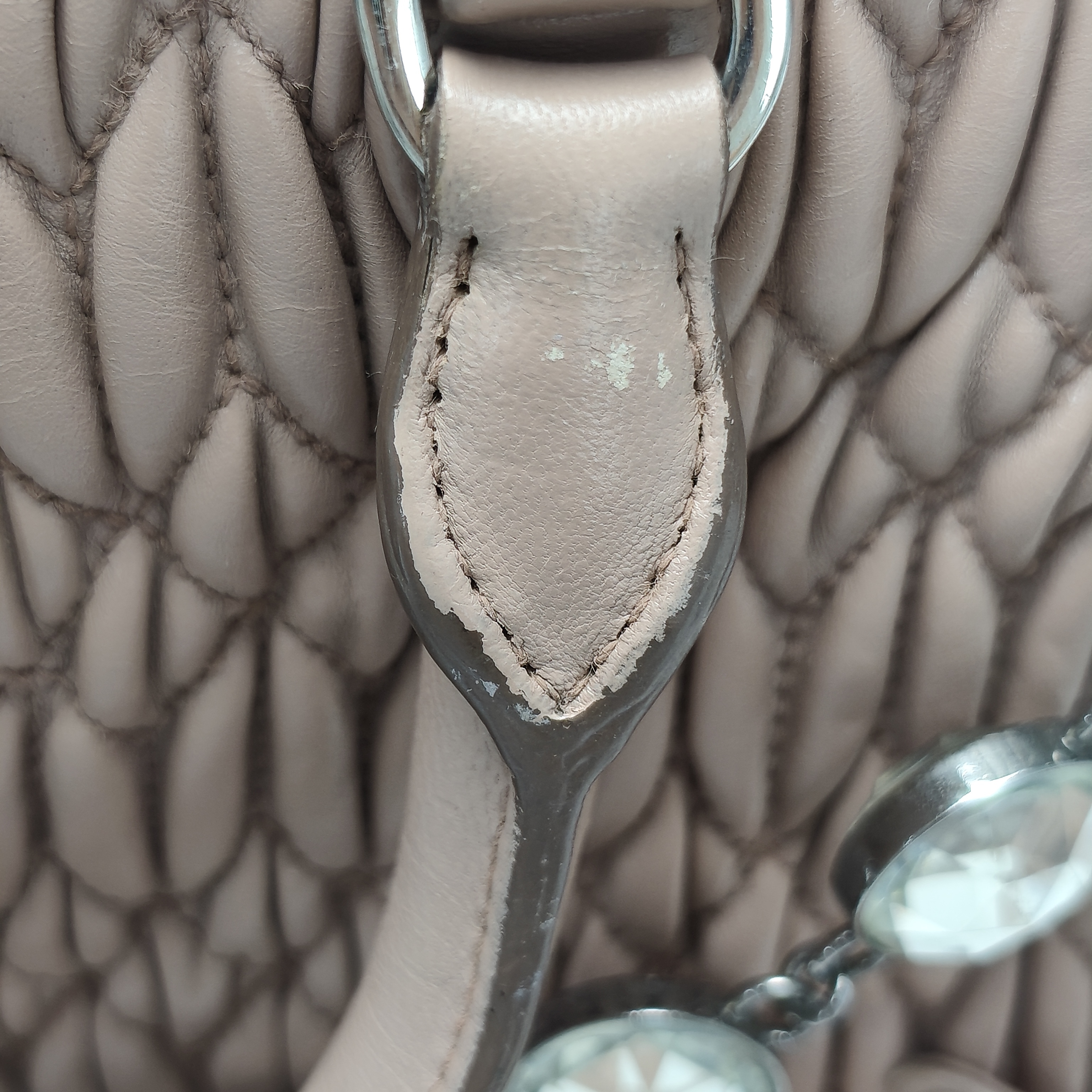 【*Shipped from: China*】Miu Miu Crystal Leather Shoulder Bag — view 9