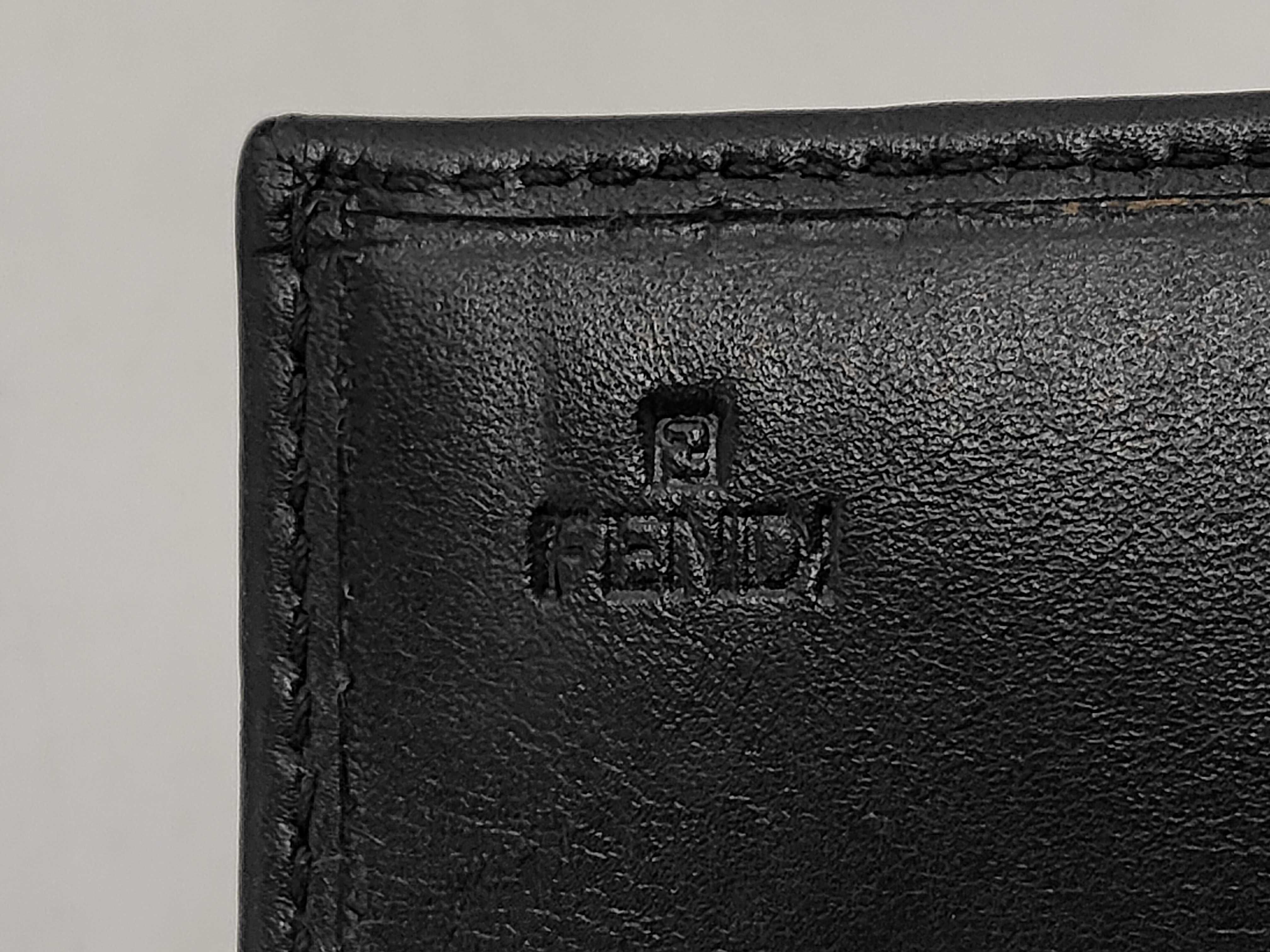 Zucca pattern Fendi Zucca long wallet canvas black wallet — view 12