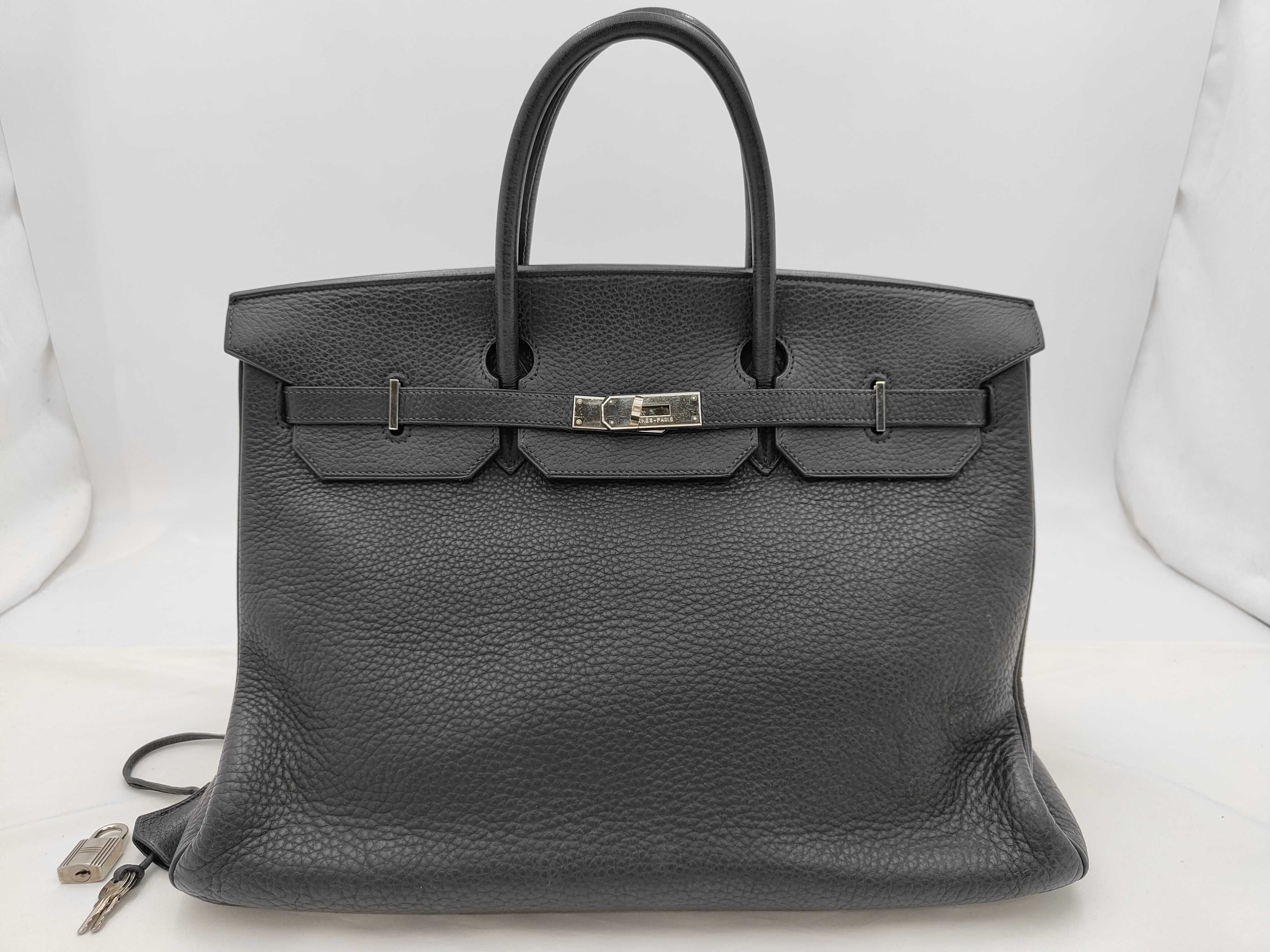 Birkin 40 Fjord Black SV ?G Handbag