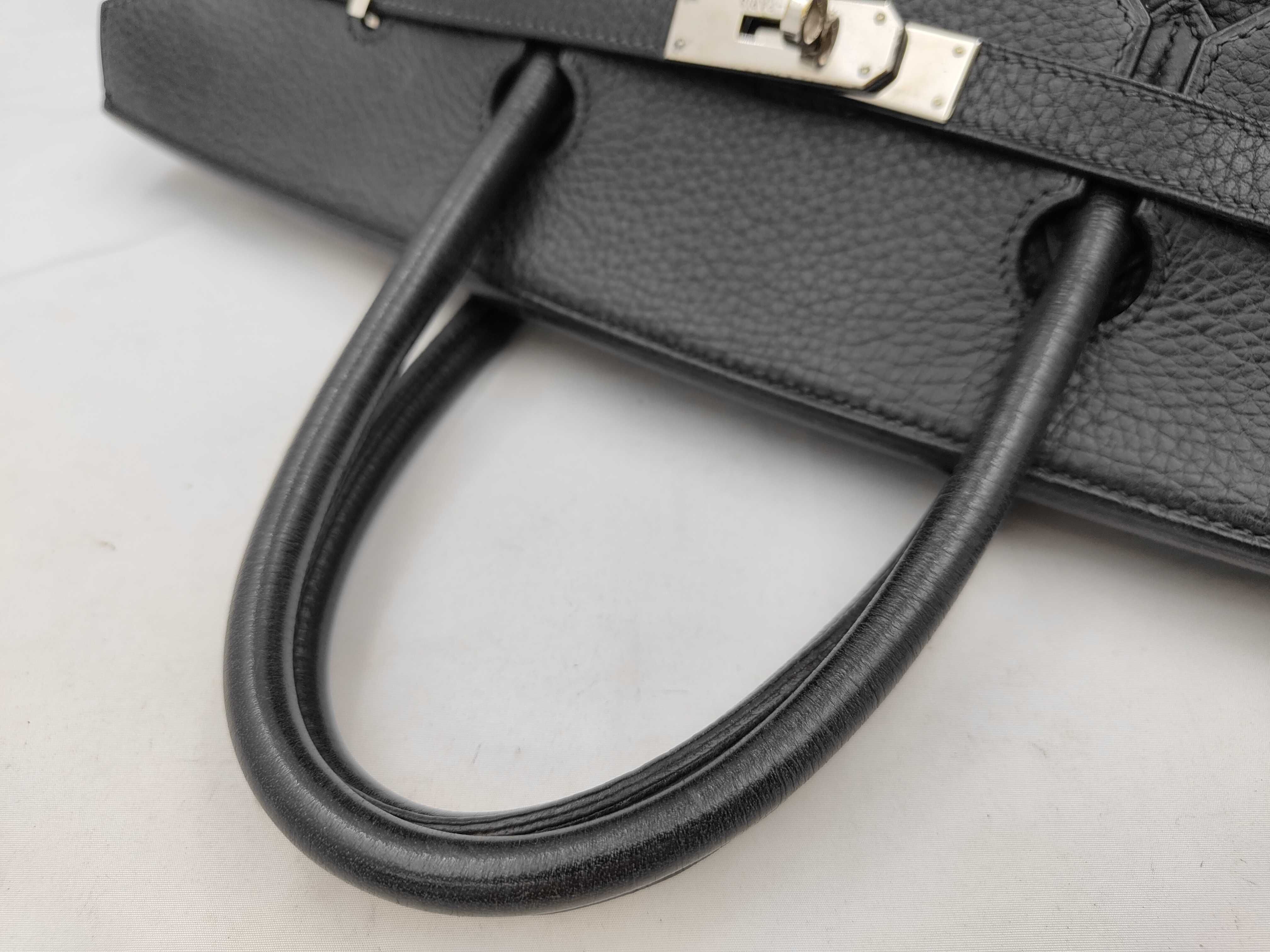 Birkin 40 Fjord Black SV ?G Handbag — view 3