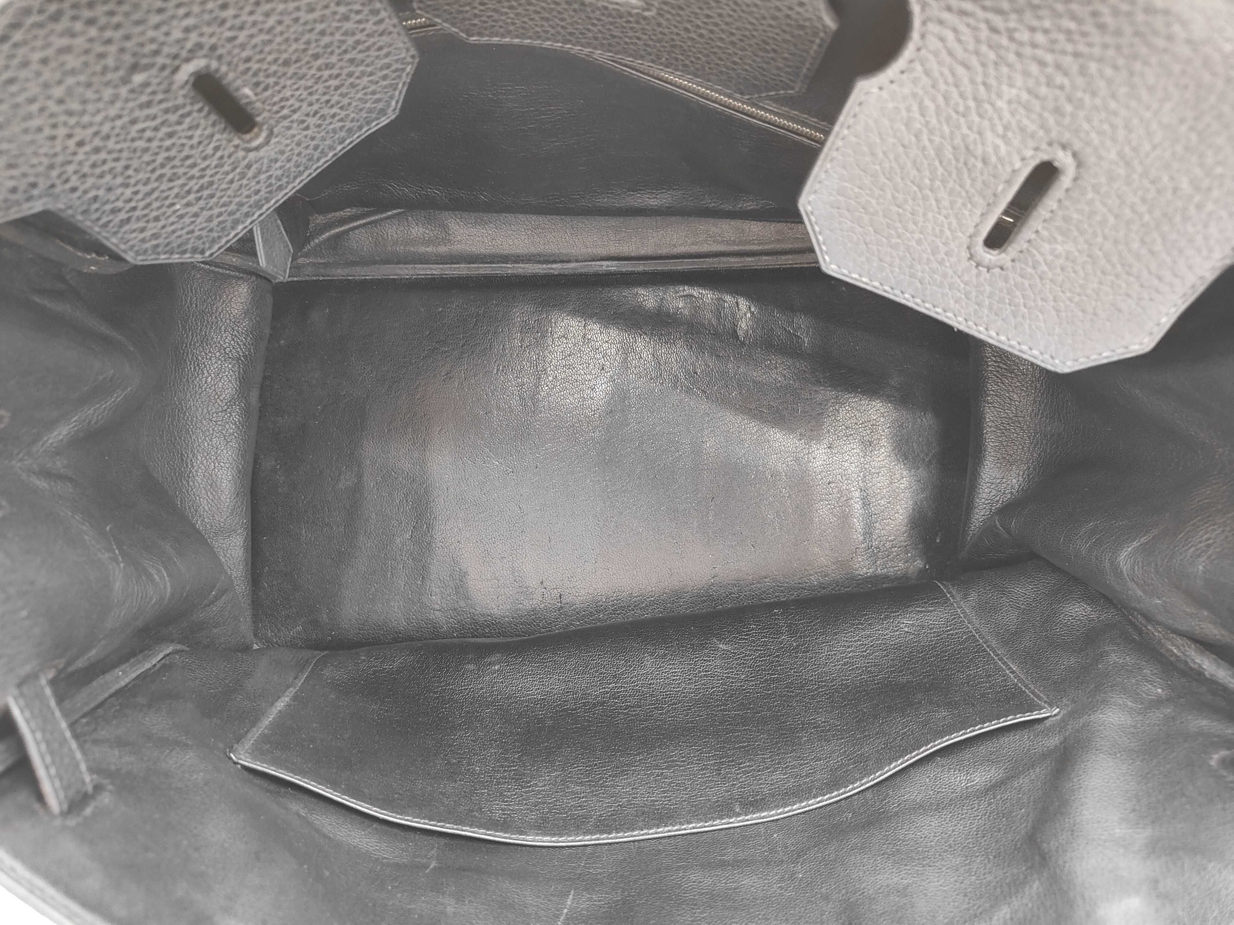 Birkin 40 Fjord Black SV ?G Handbag — view 9