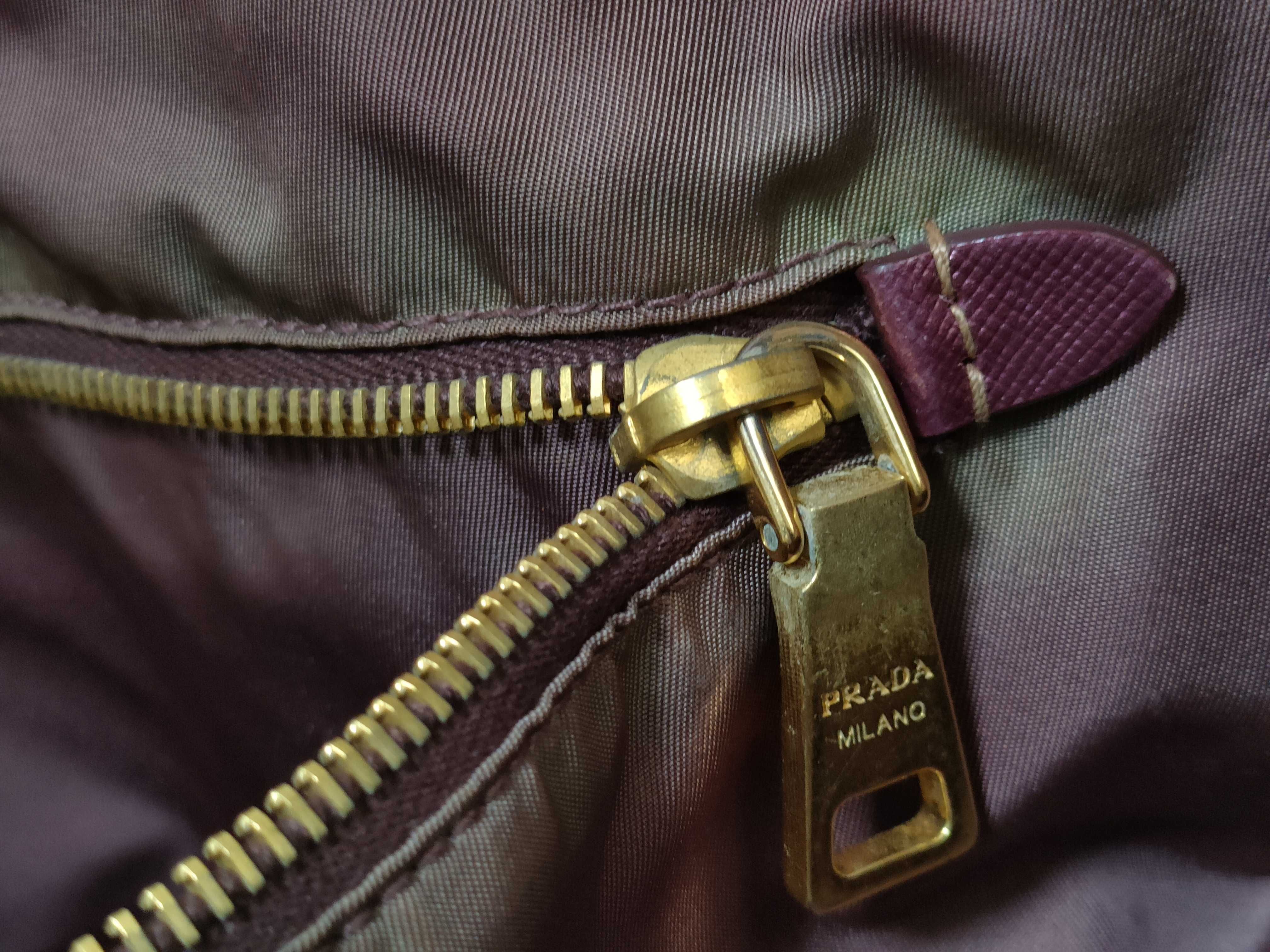 Nylon Tote Bag, Khaki — view 13