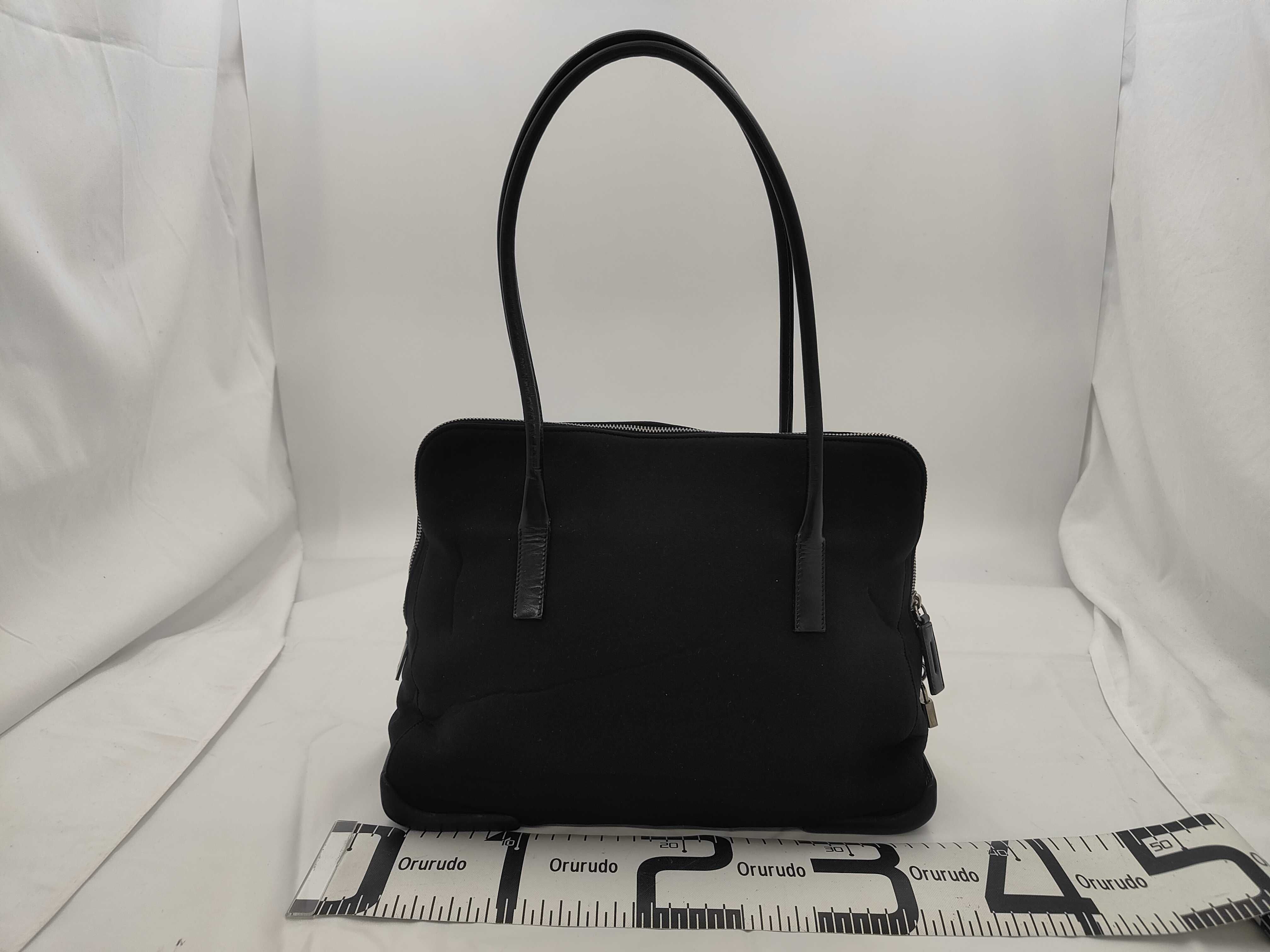 Neoprene Handbag, Black, B9483 Tote Bag — view 2