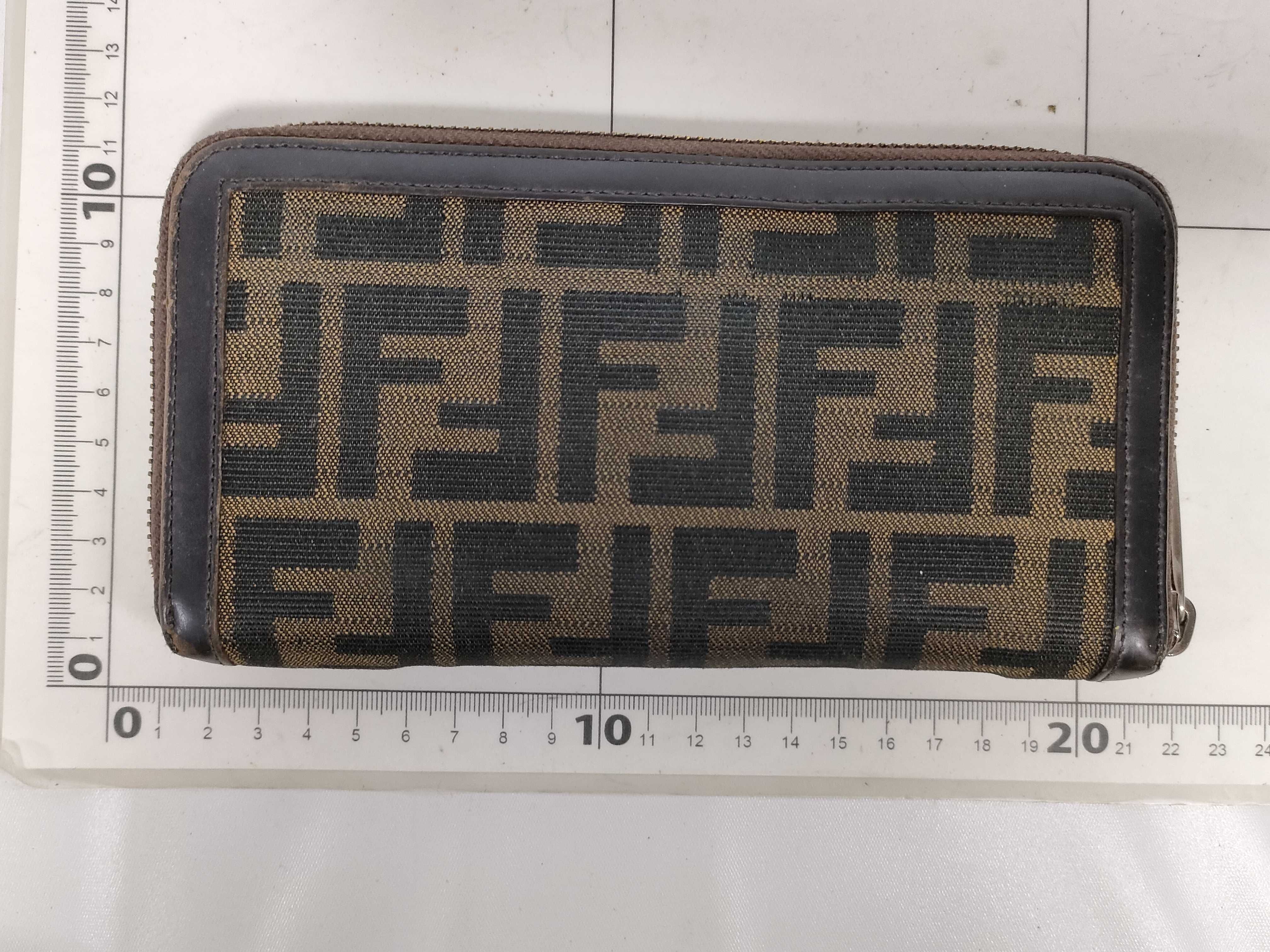 Zucca pattern round zip wallet — view 2