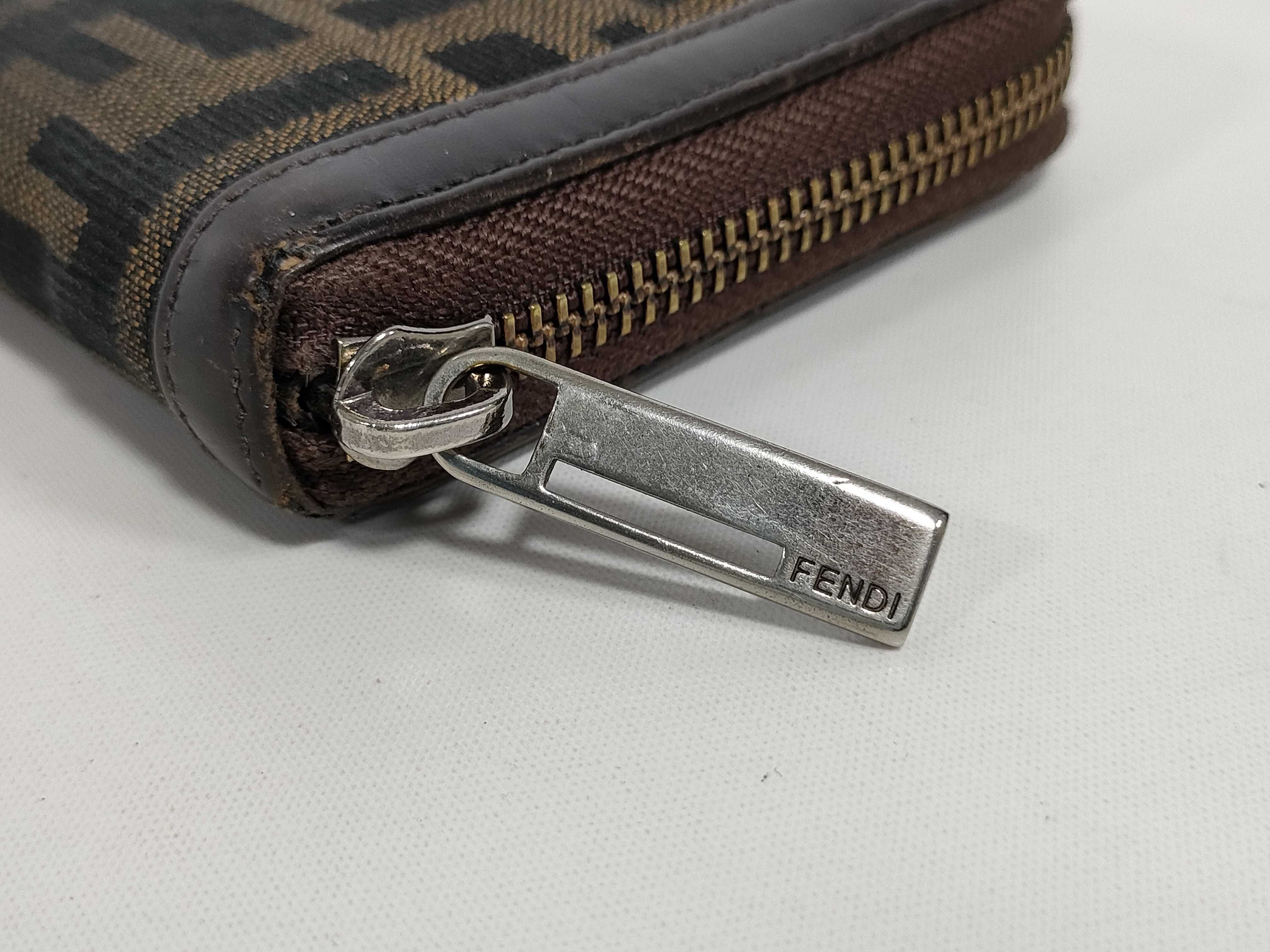 Zucca pattern round zip wallet — view 8