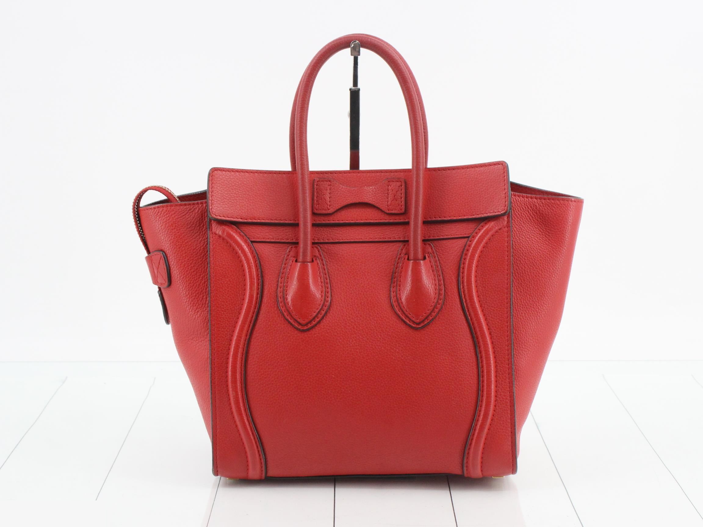 Luggage Micro Shopper Handbag Red — view 2