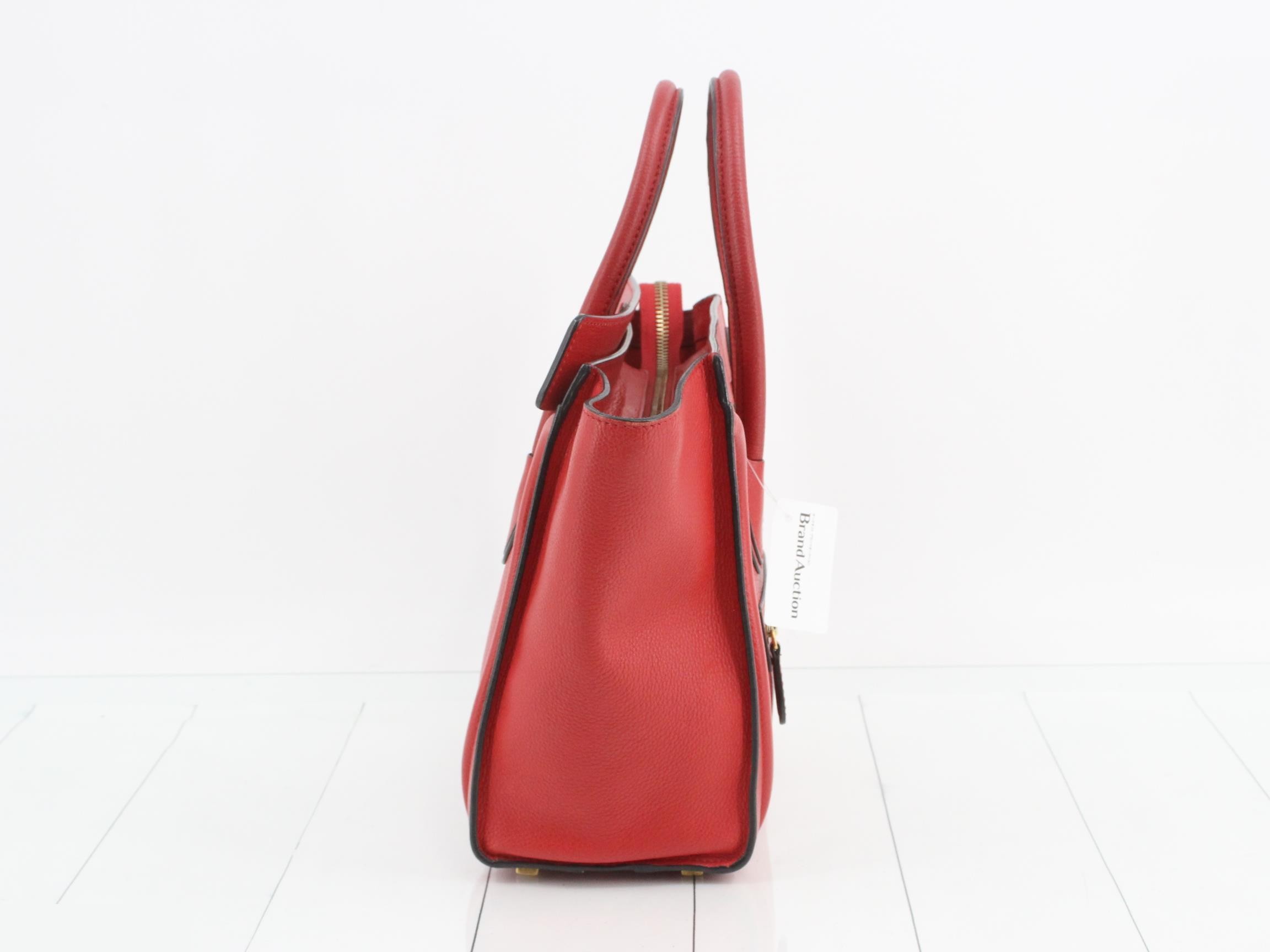 Luggage Micro Shopper Handbag Red — view 4