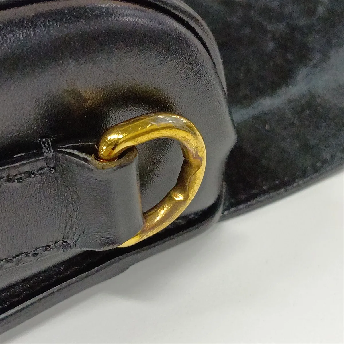 Bobby Leather Shoulder Bag, Black — view 10