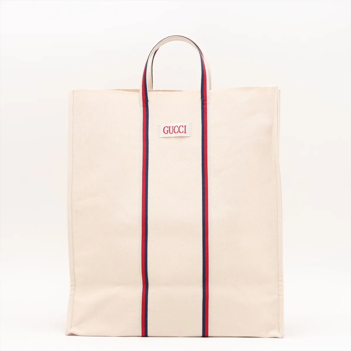 Logo 484690 Canvas Tote Bag Beige — view 2