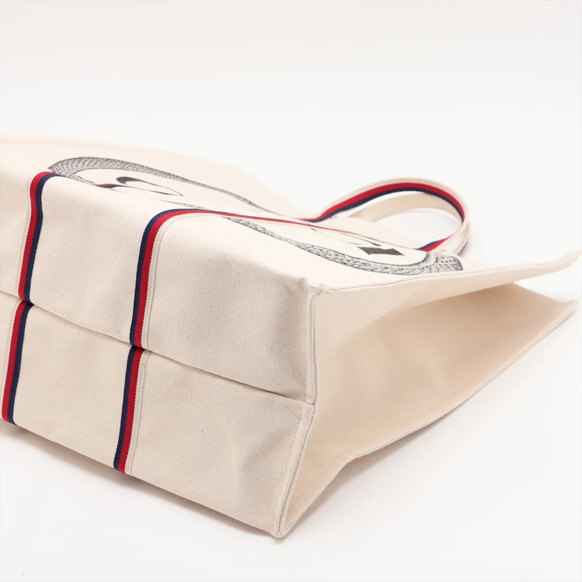Logo 484690 Canvas Tote Bag Beige — view 3