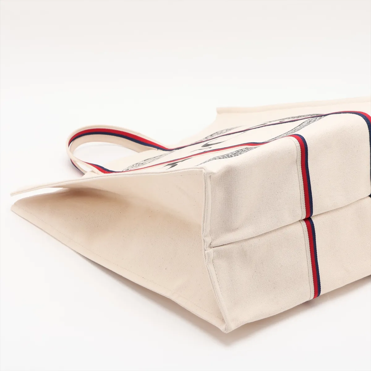 Logo 484690 Canvas Tote Bag Beige — view 4