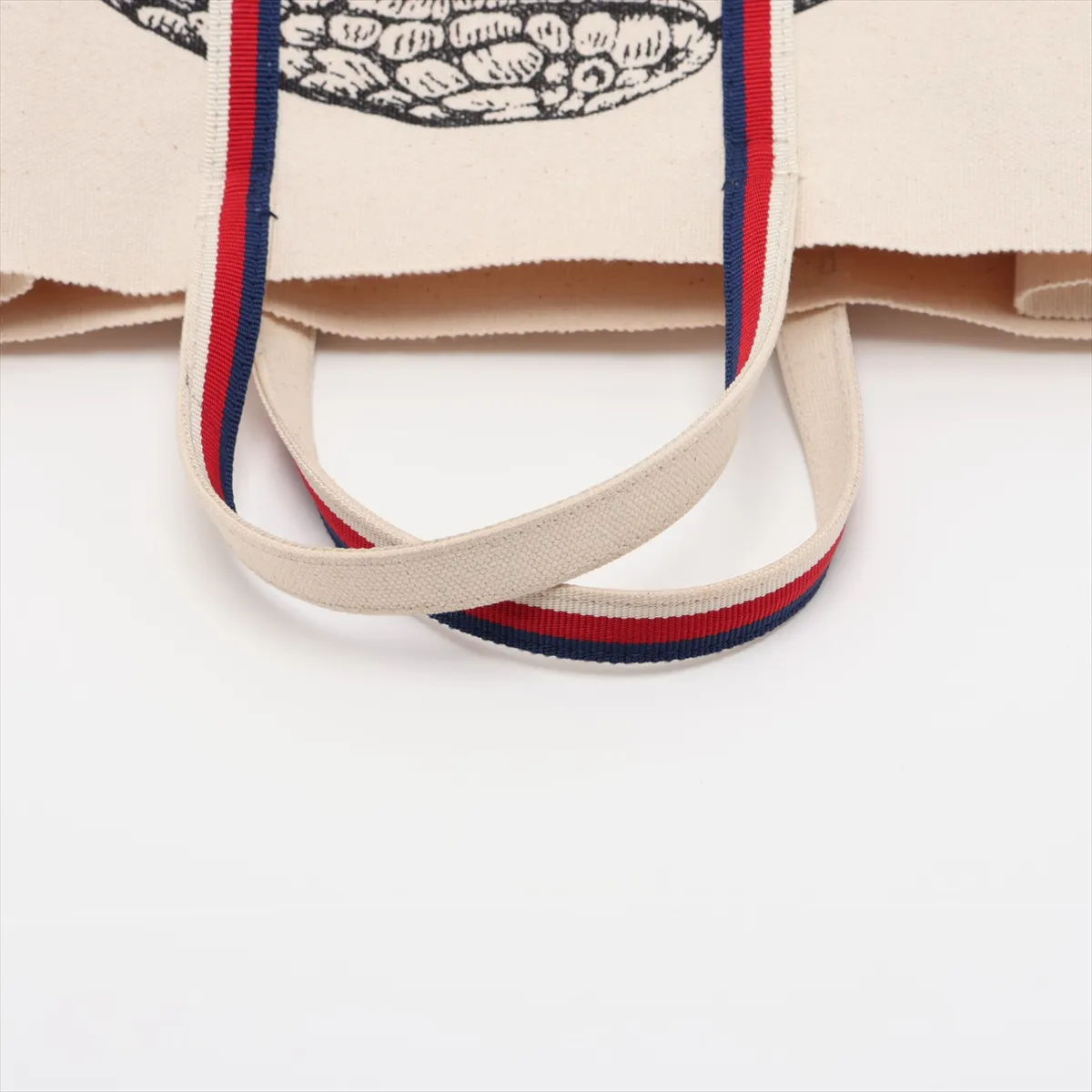 Logo 484690 Canvas Tote Bag Beige — view 5