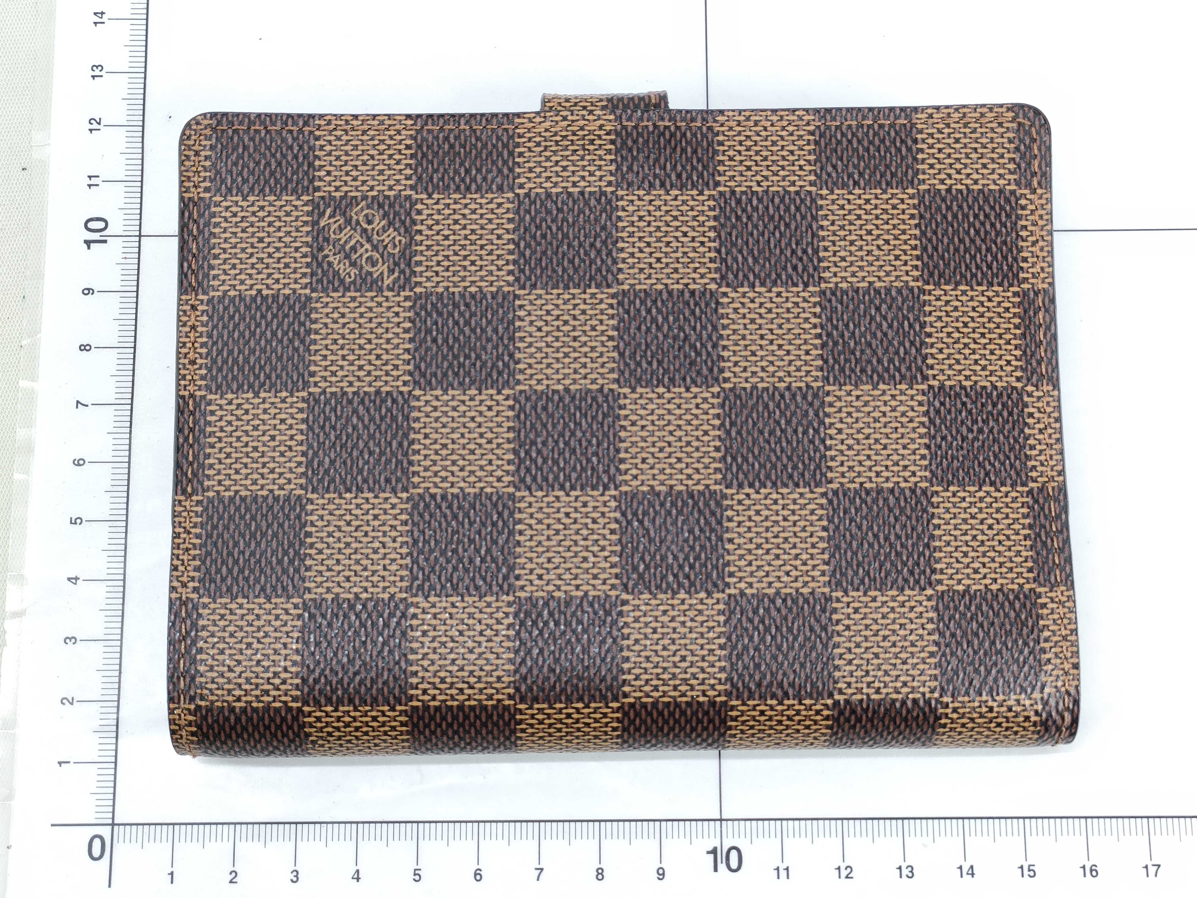 Damier Agenda PM R20700 Damier Ebene CA4115 Notebook Cover Wallet — view 2