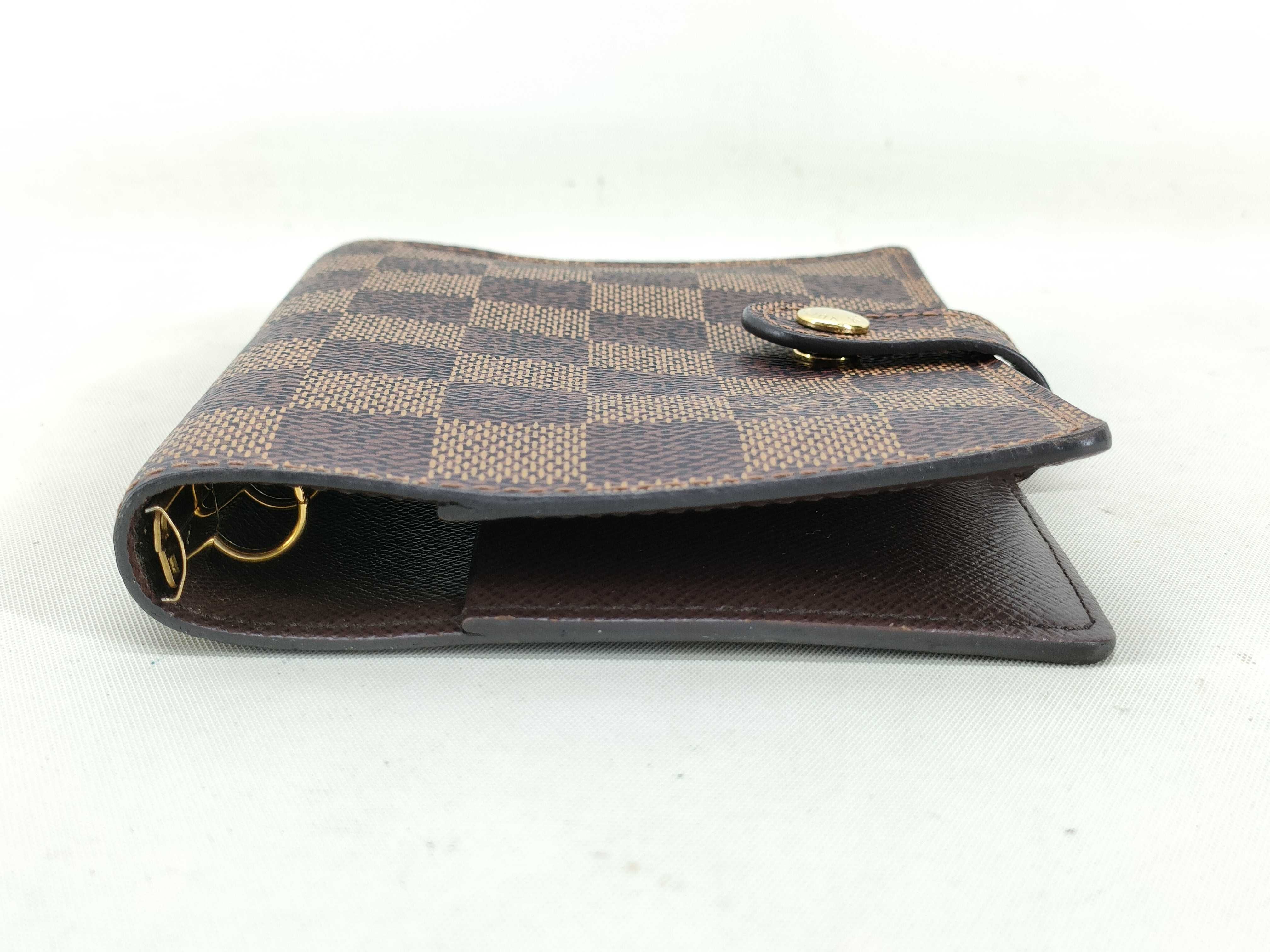Damier Agenda PM R20700 Damier Ebene CA4115 Notebook Cover Wallet — view 4