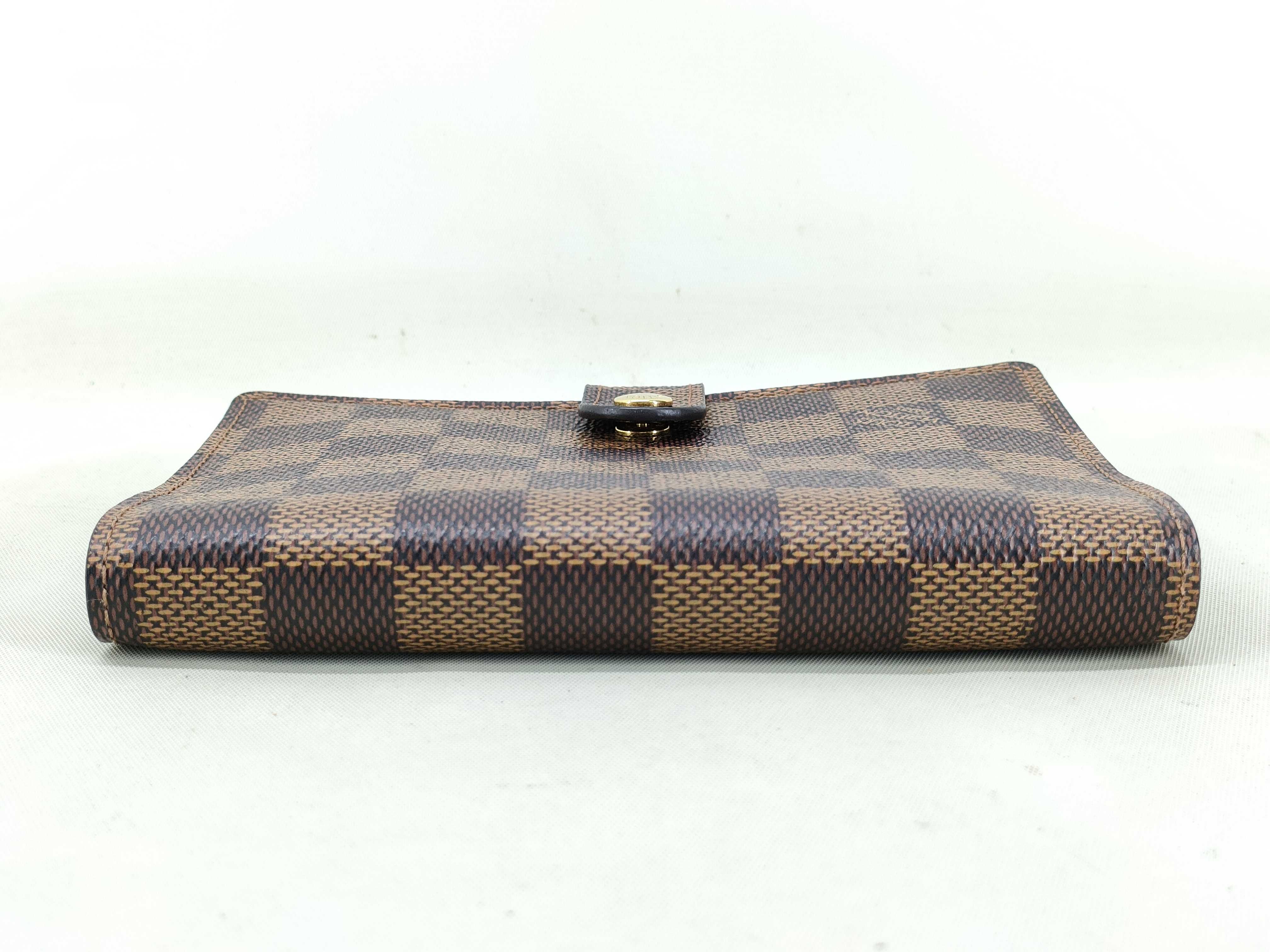 Damier Agenda PM R20700 Damier Ebene CA4115 Notebook Cover Wallet — view 6