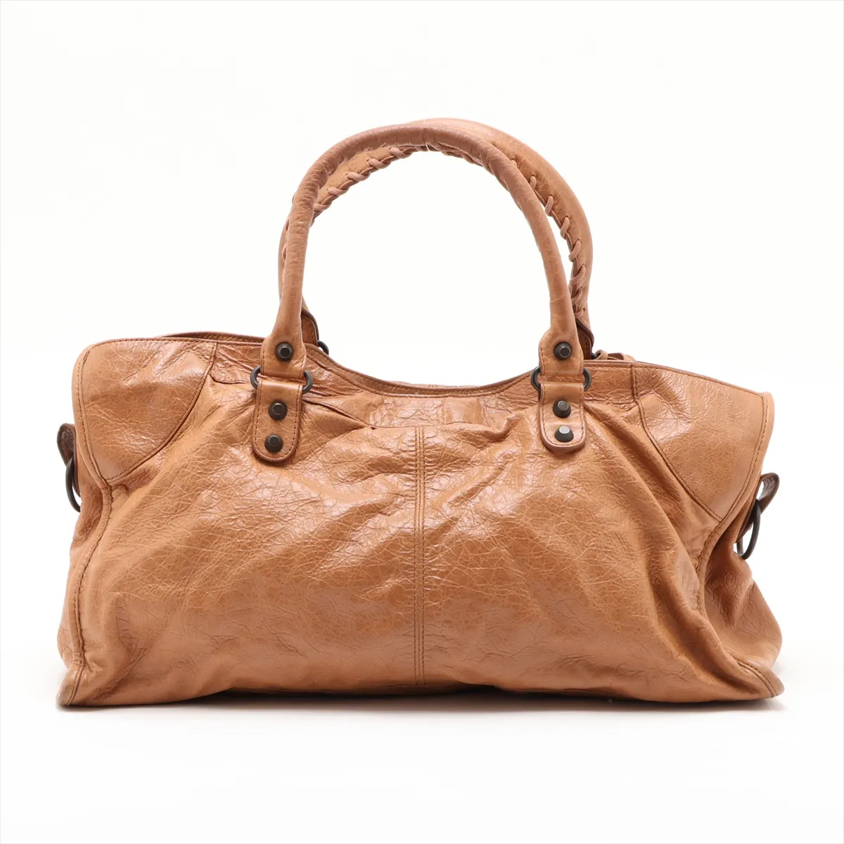 The Part Time 168028 Leather 2-Way Handbag Brown with Mirror — view 2