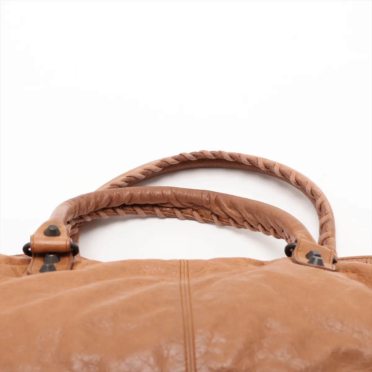 The Part Time 168028 Leather 2-Way Handbag Brown with Mirror — view 6