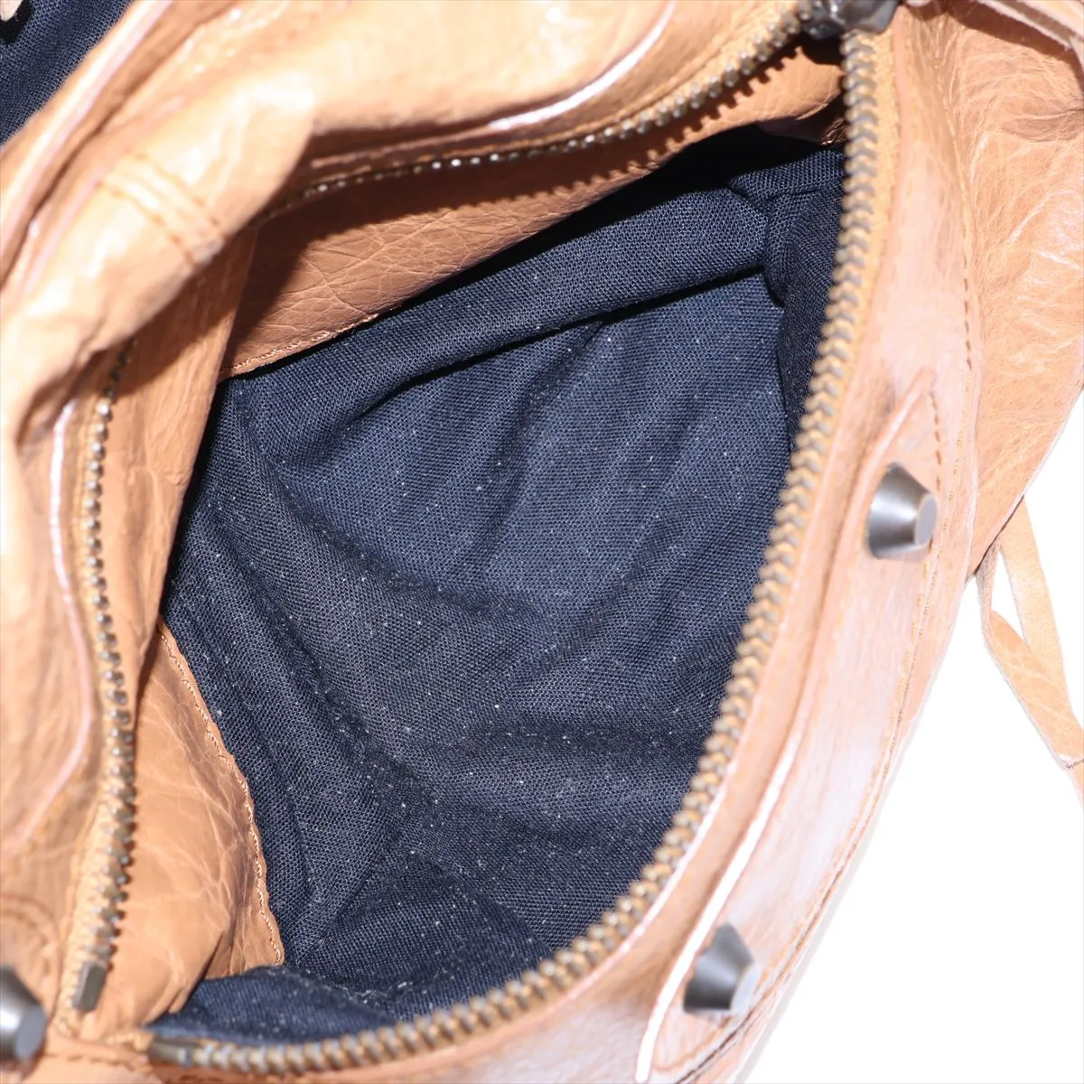 The Part Time 168028 Leather 2-Way Handbag Brown with Mirror — view 10