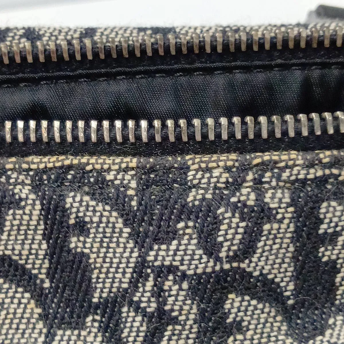 Trotter Canvas x Leather Handbag, Black — view 14