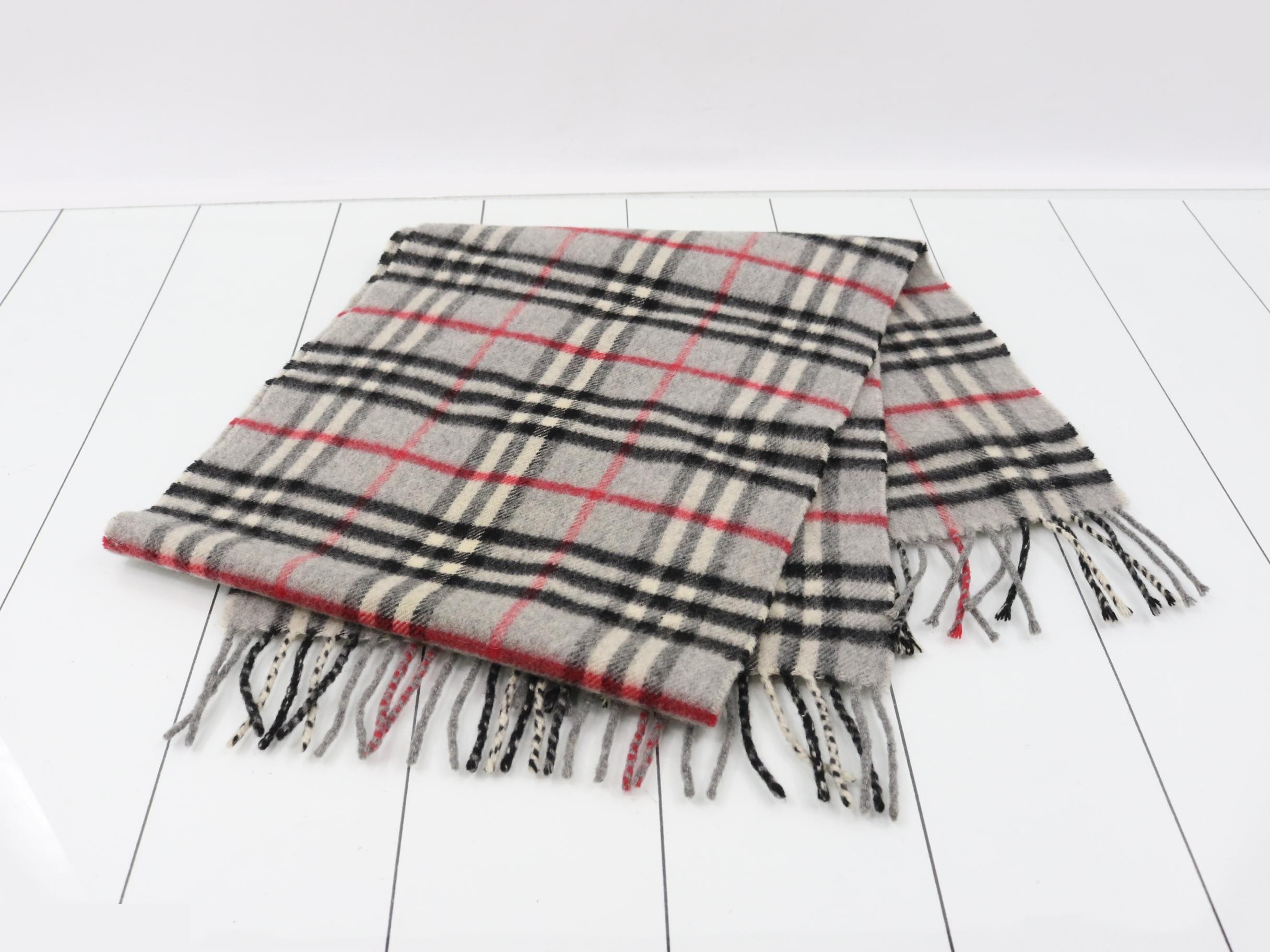 Nova Check Scarf, Gray — view 3