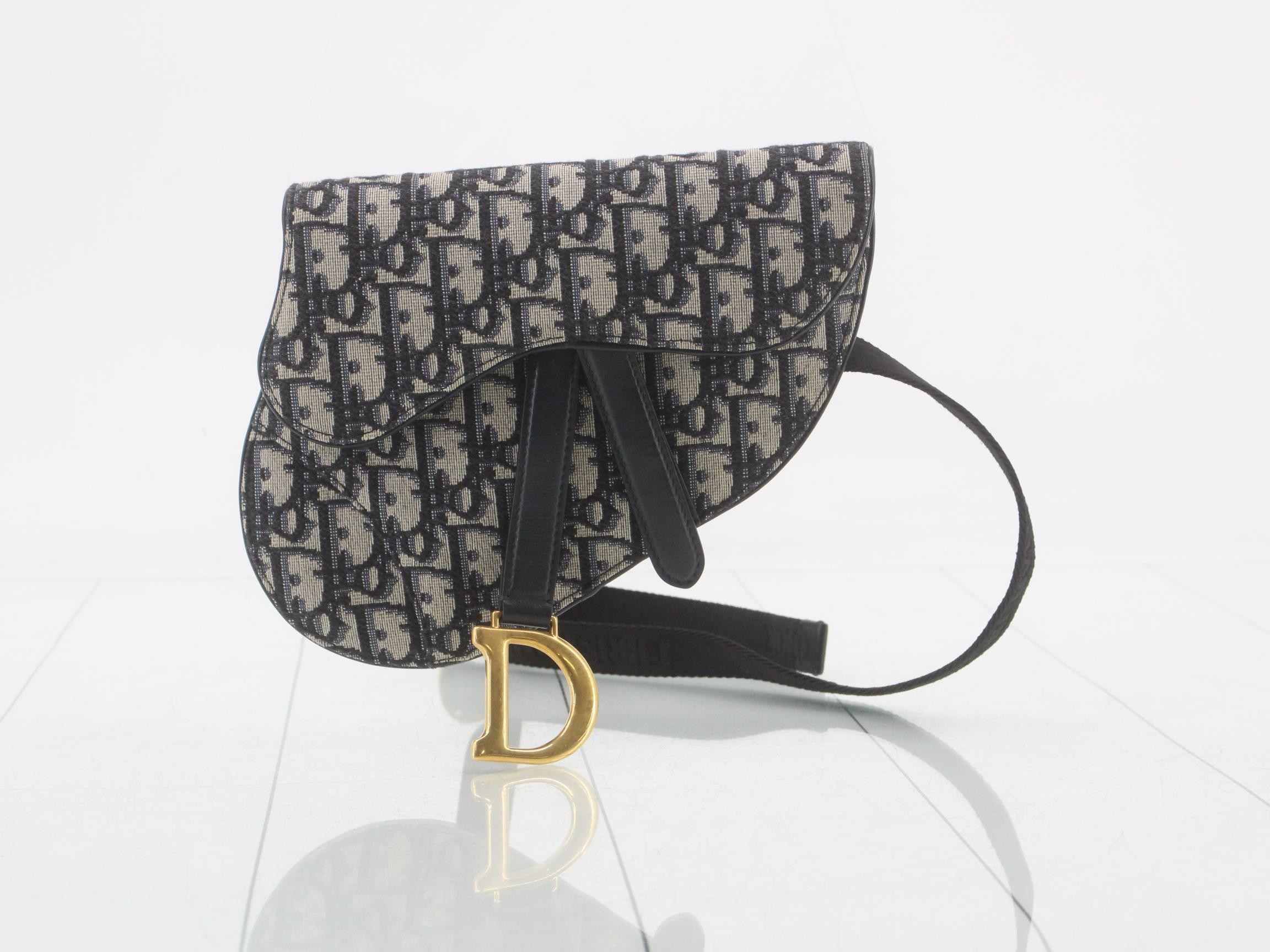 Oblique Saddle Canvas Waist Bag