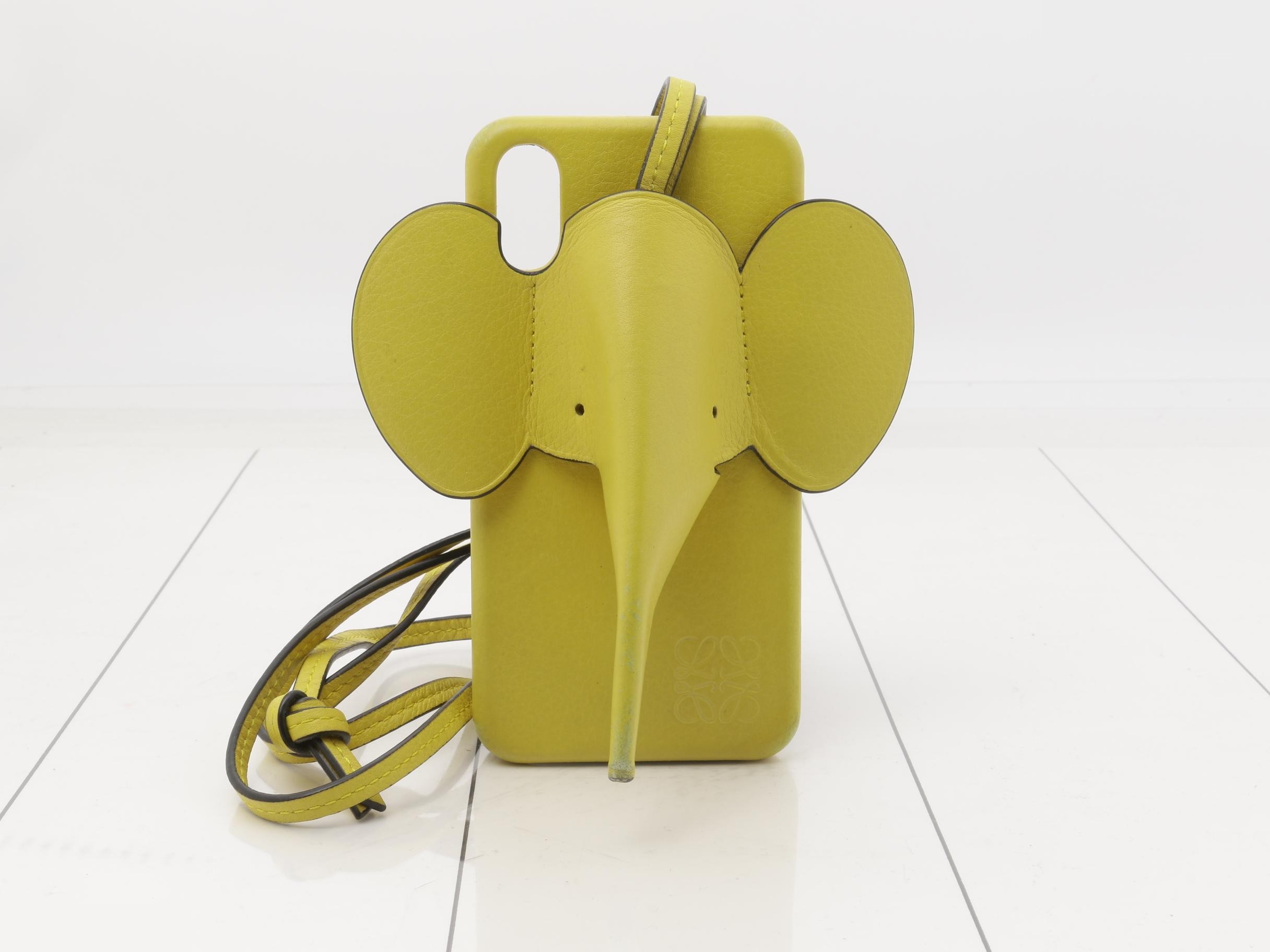 Elephant Leather Shoulder Phone Case