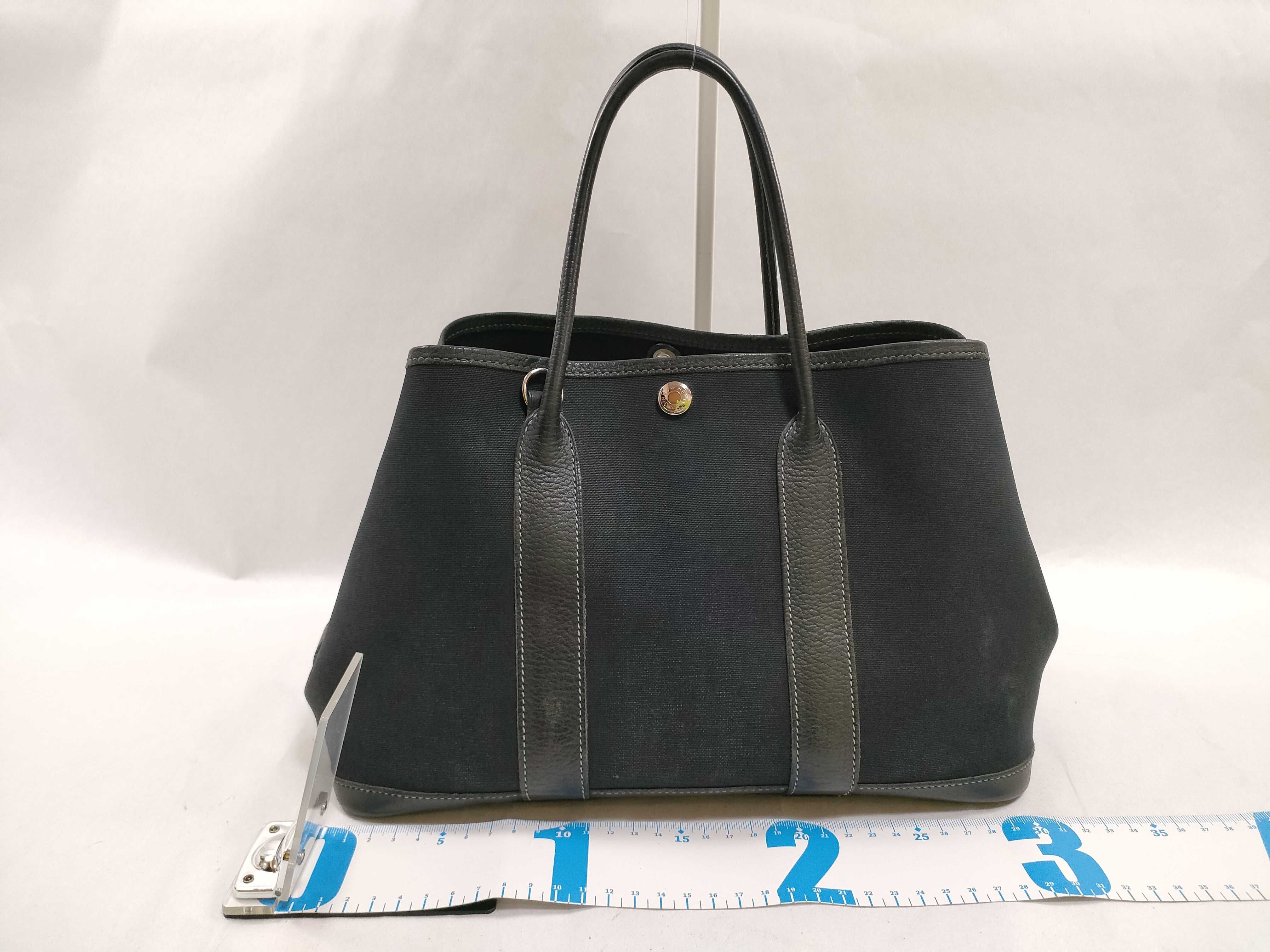 Garden Party TPM Black Canvas Handbag (I stamp) — view 2