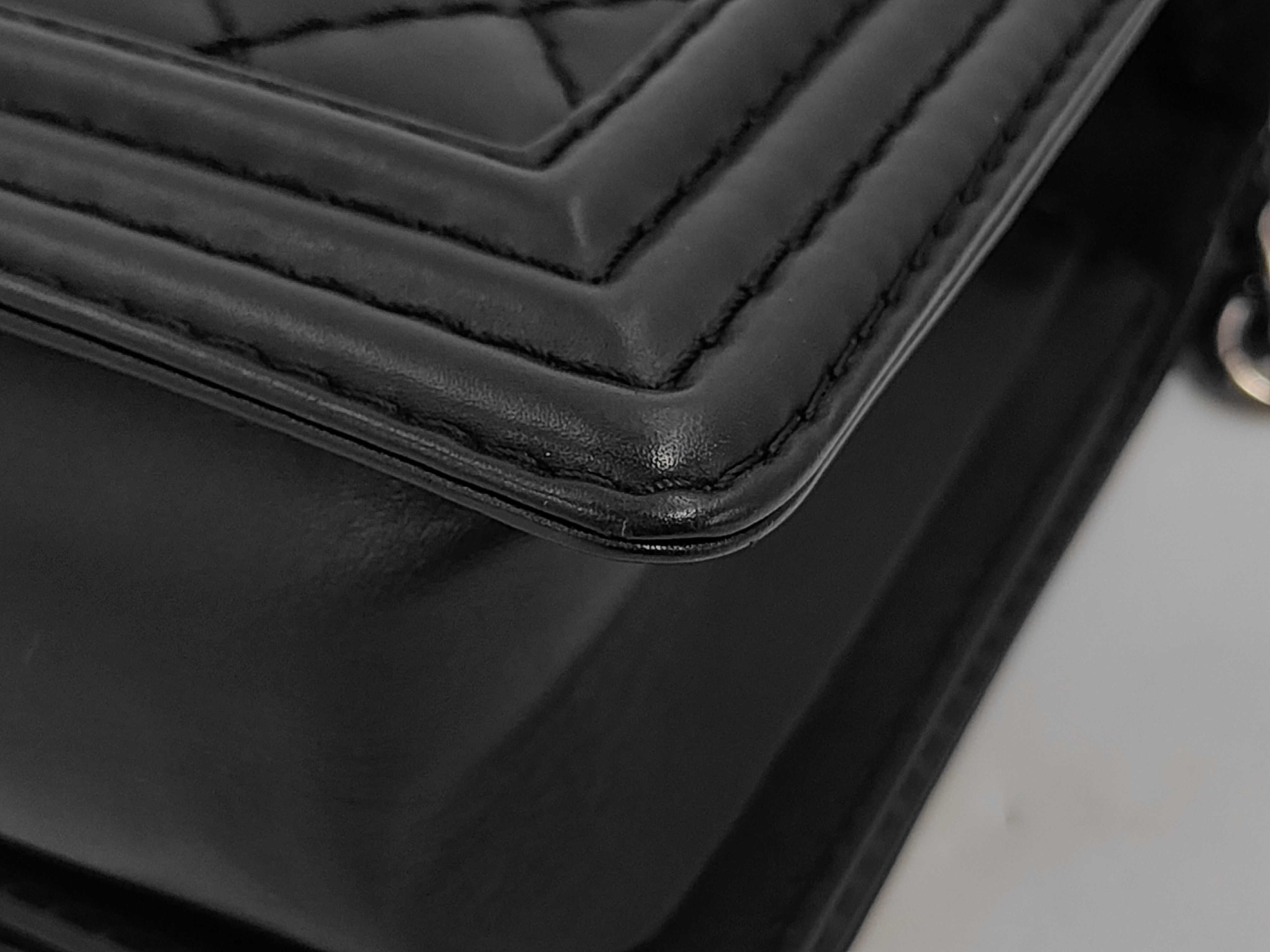 Boy Chanel Matelassé Lambskin Shoulder Bag — view 3