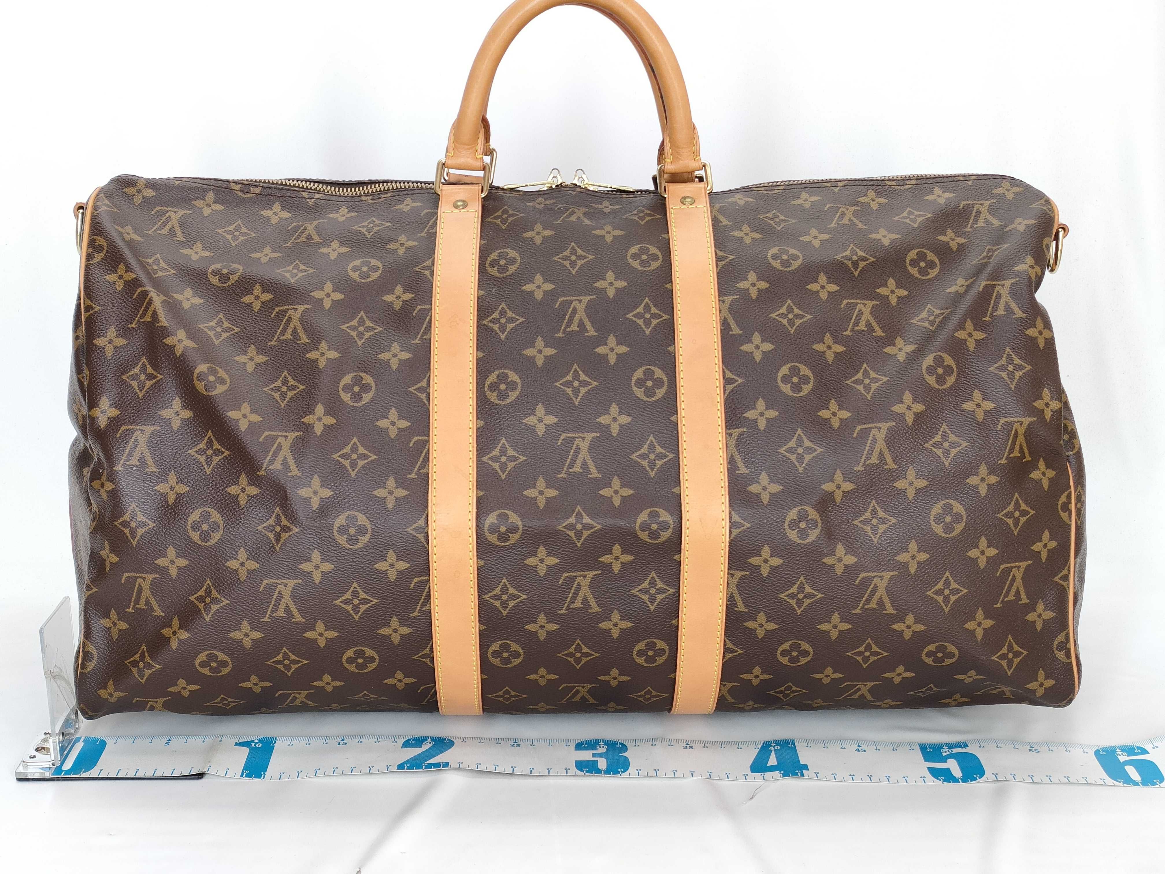 Monogram Keepall Bandoulière 55 M41414 Brown TH0935 Boston Bag — view 2