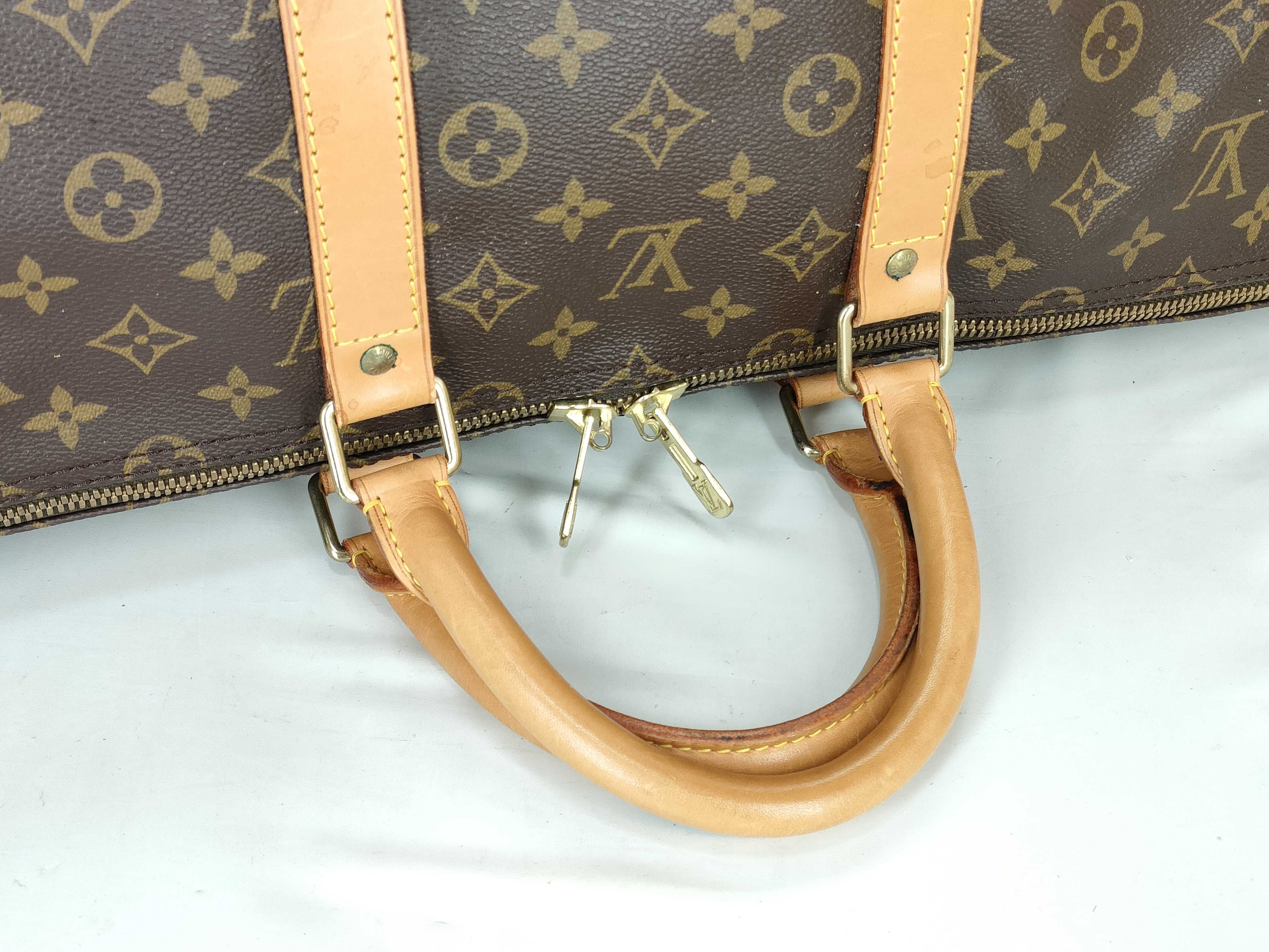 Monogram Keepall Bandoulière 55 M41414 Brown TH0935 Boston Bag — view 3