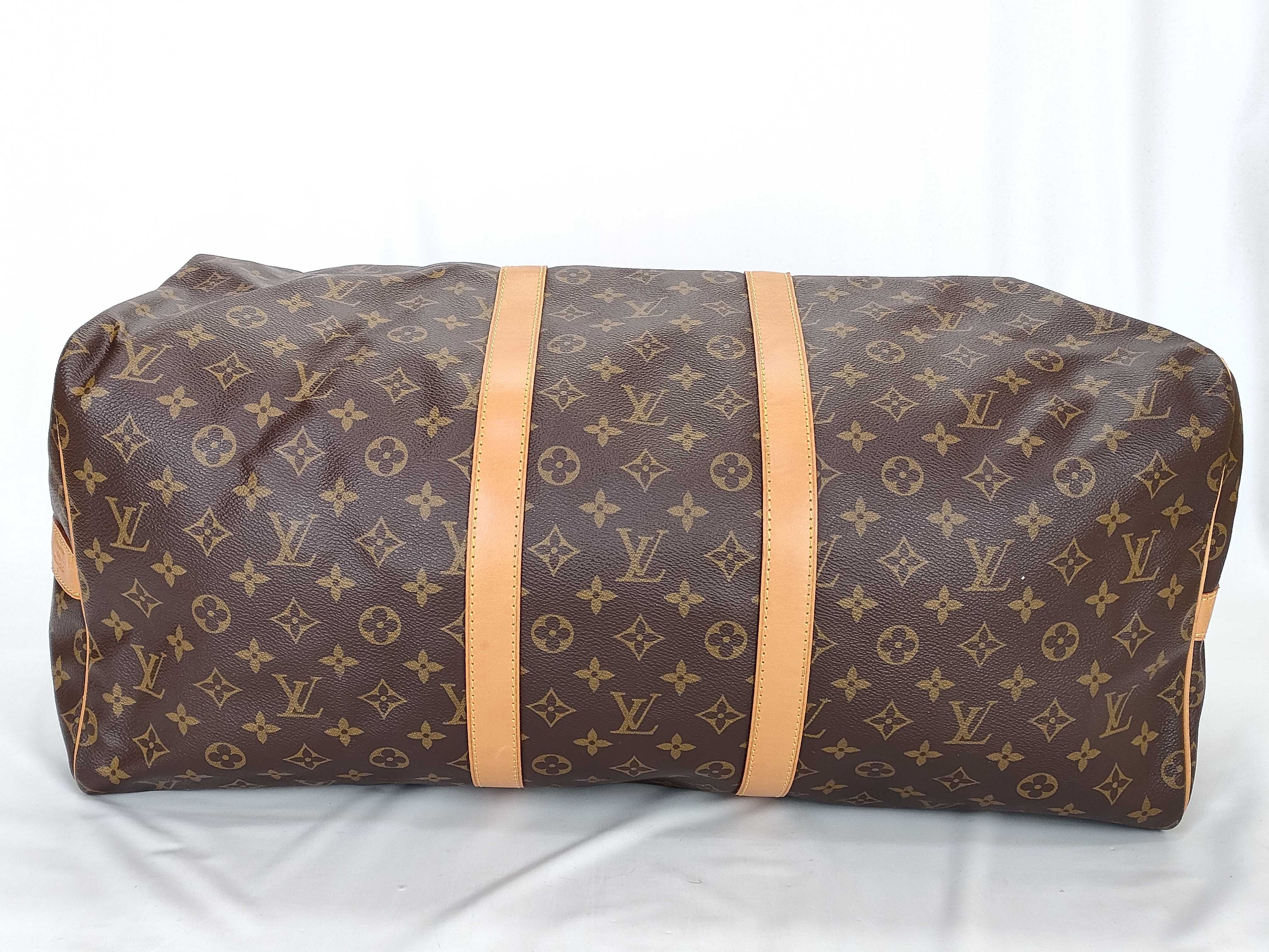 Monogram Keepall Bandoulière 55 M41414 Brown TH0935 Boston Bag — view 9