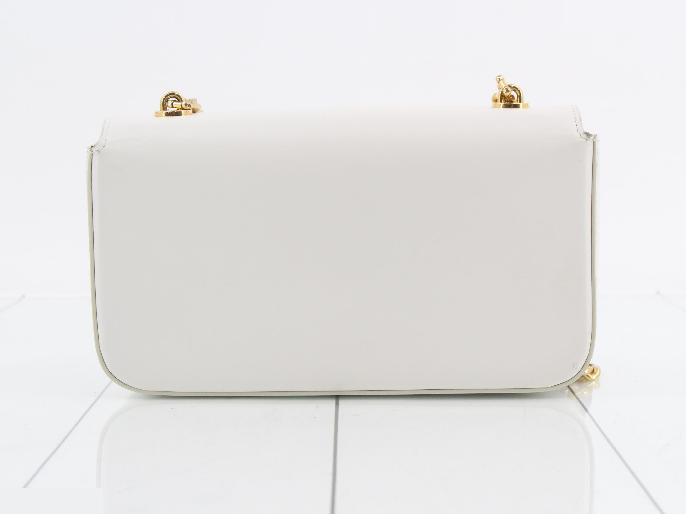 Cuir Triomphe Leather Chain Shoulder Bag — view 2