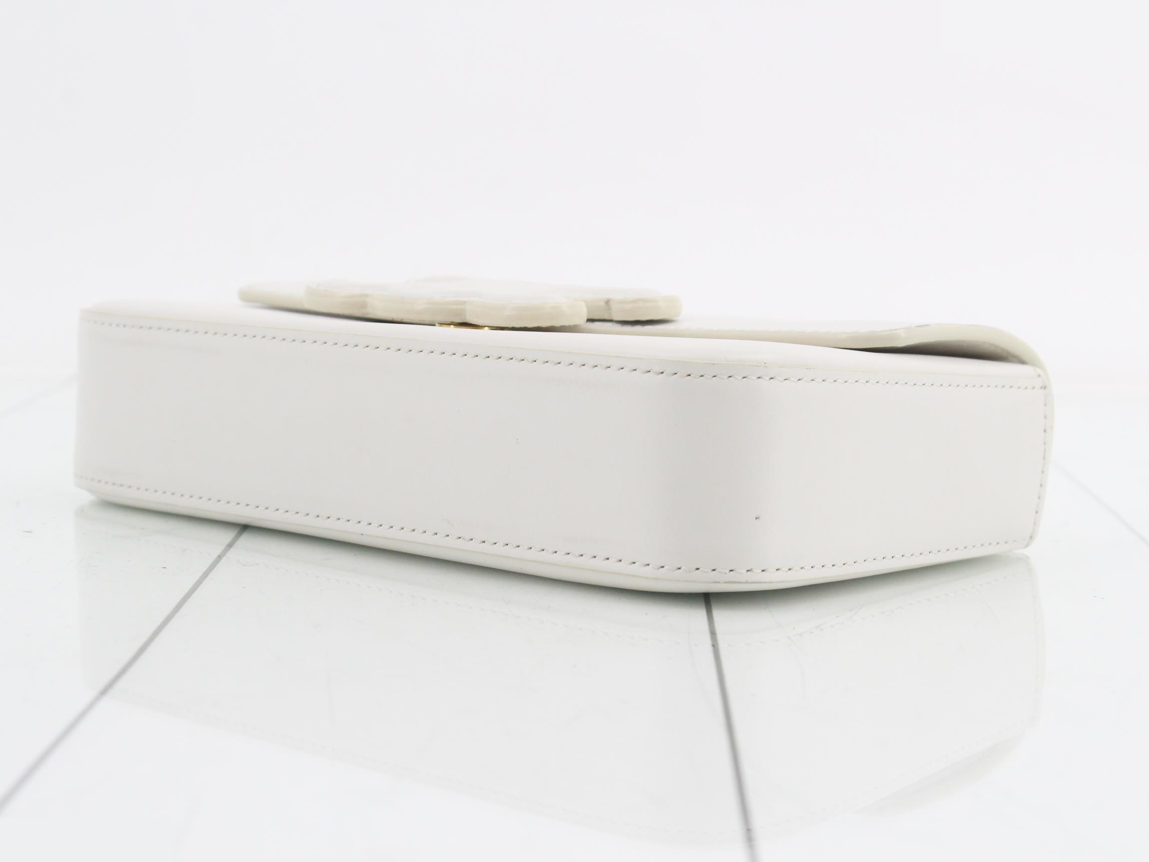 Cuir Triomphe Leather Chain Shoulder Bag — view 6
